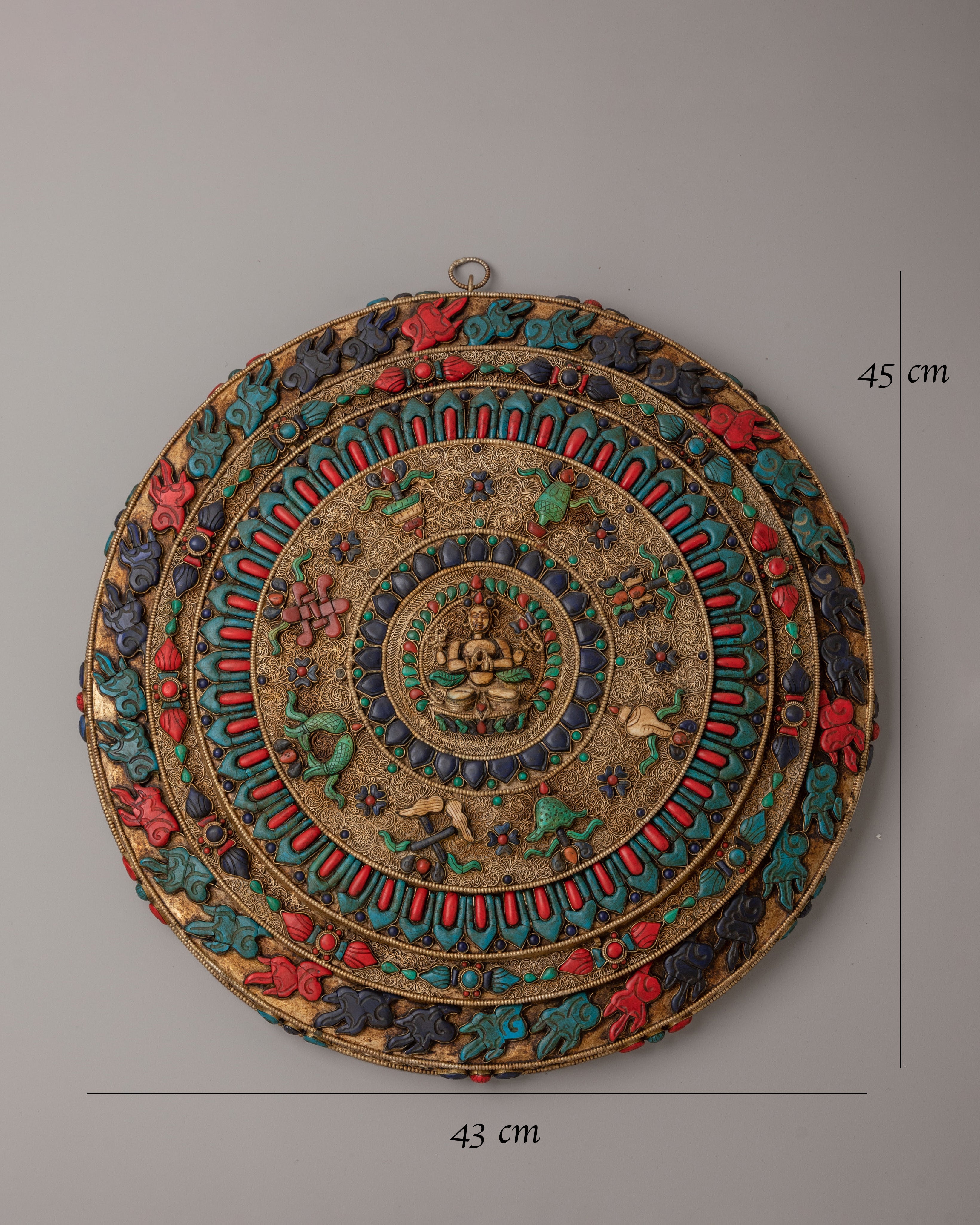 Handcrafted Chenrezig Wall Hanging | Spiritual Decor