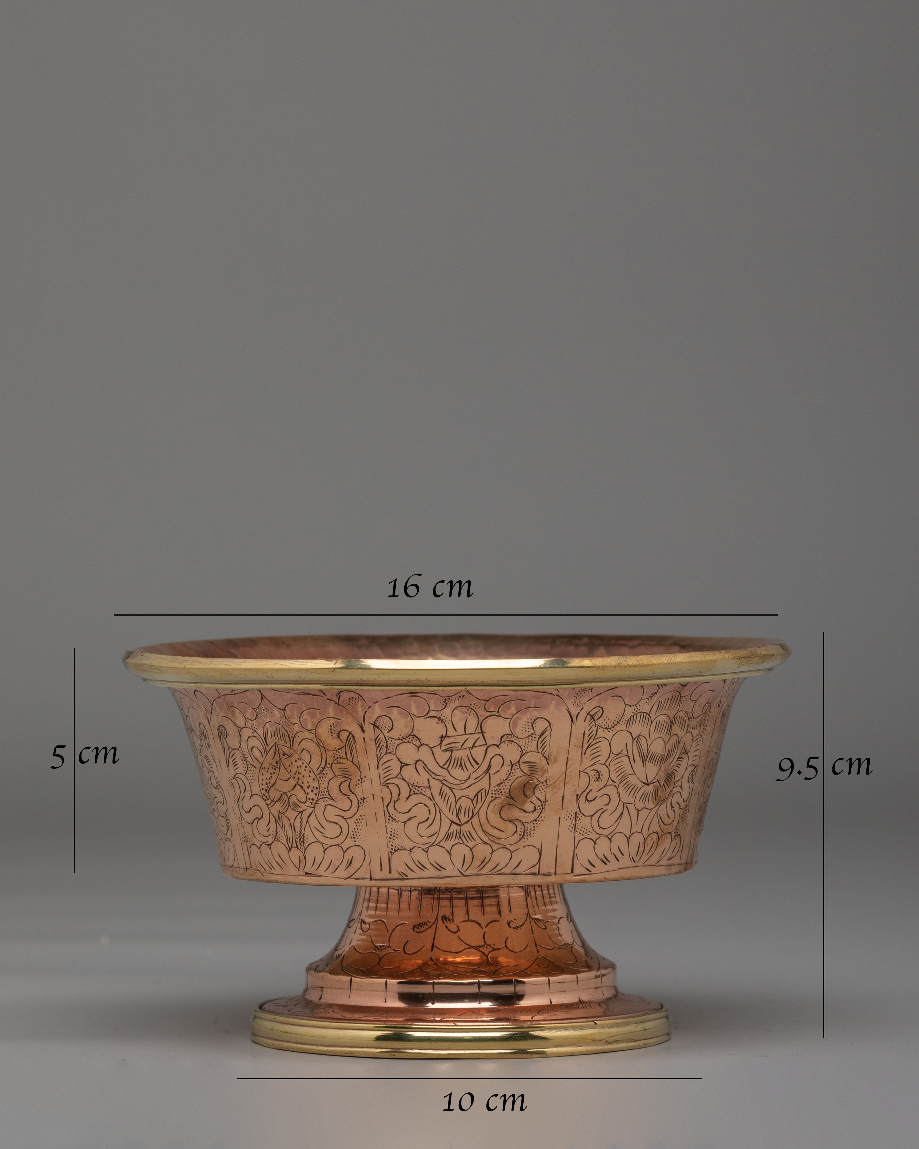 Auspicious Symbol Offering Bowl | Spiritual Decor