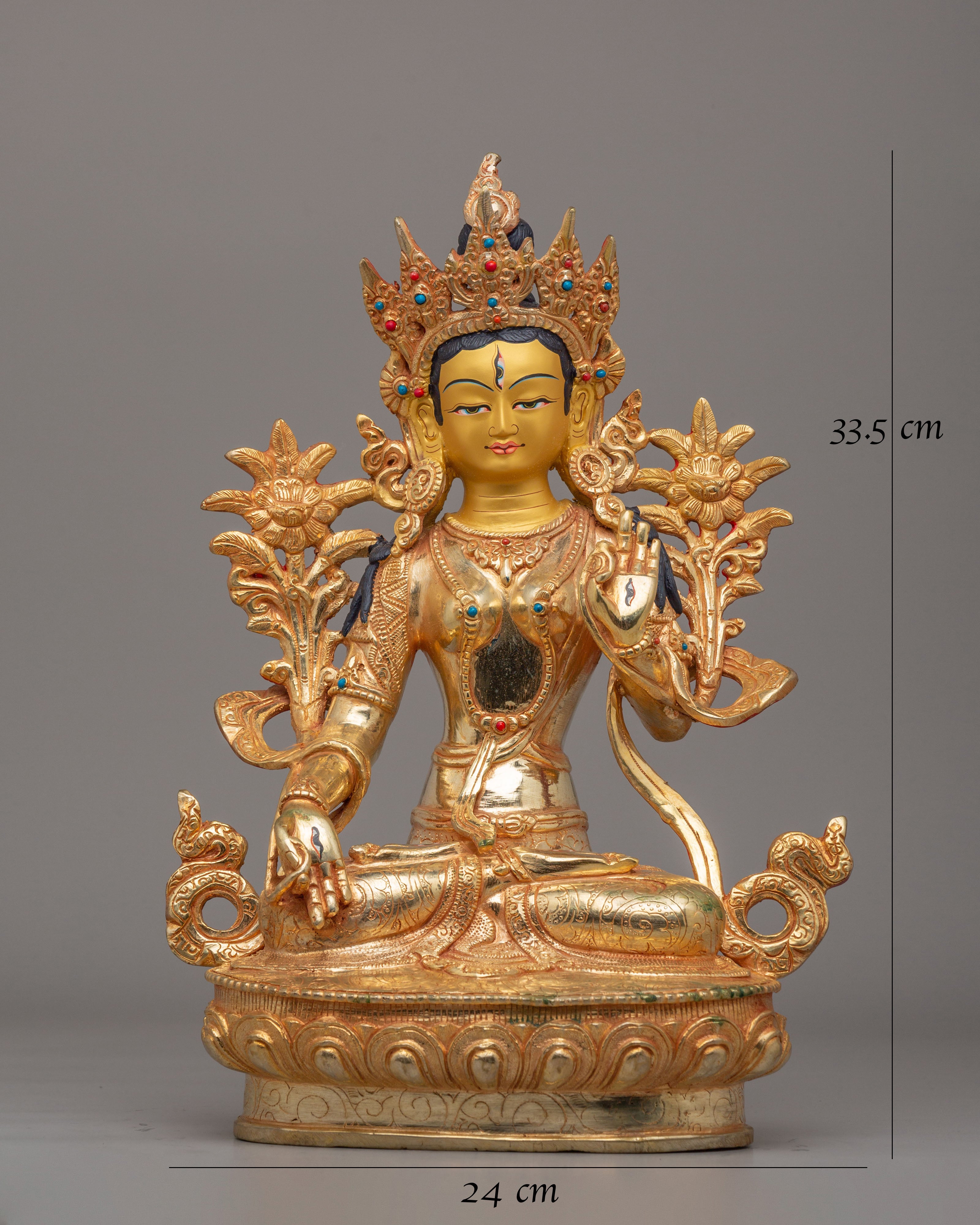 Traditional White Tara Sculpture | A Symbol of Healing and Compassion