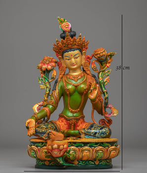 Shyama Tara Statue Mother of All Buddhas | Sacred Tibetan Art for Your Altar