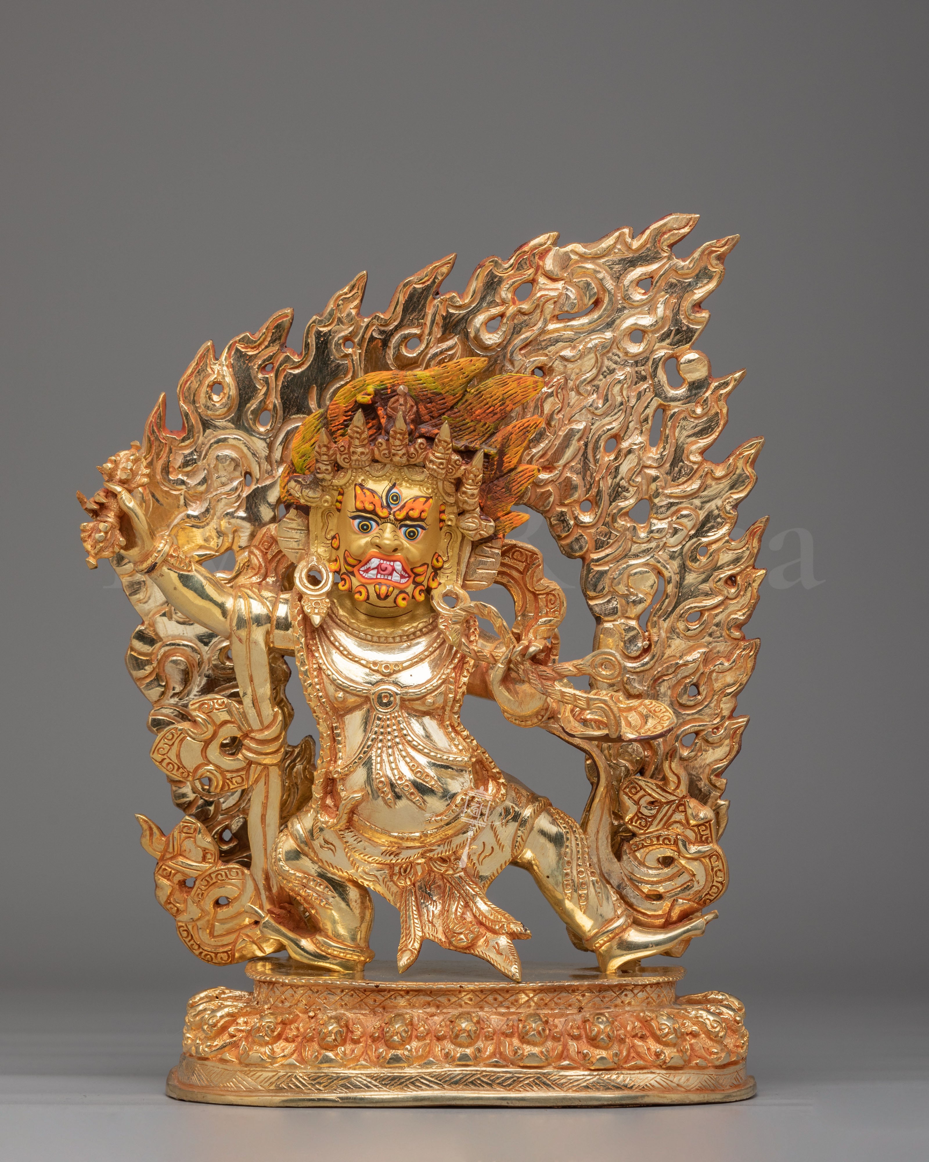 Tibetan Altar Vajrapani Sculpture   