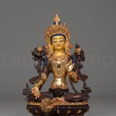 Green Tara Handcrafted Tibetan Sculpture