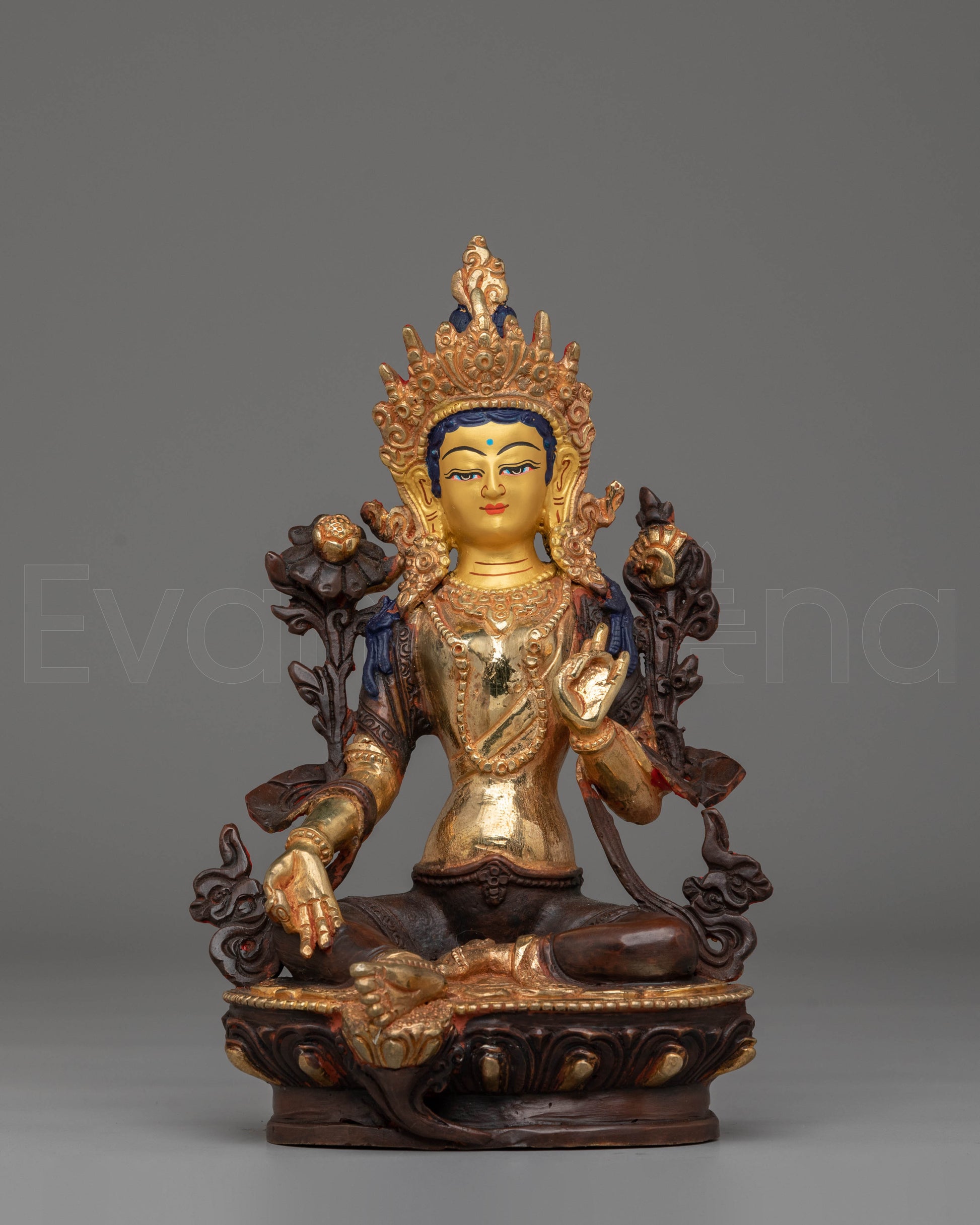 Green Tara Handcrafted Tibetan Sculpture