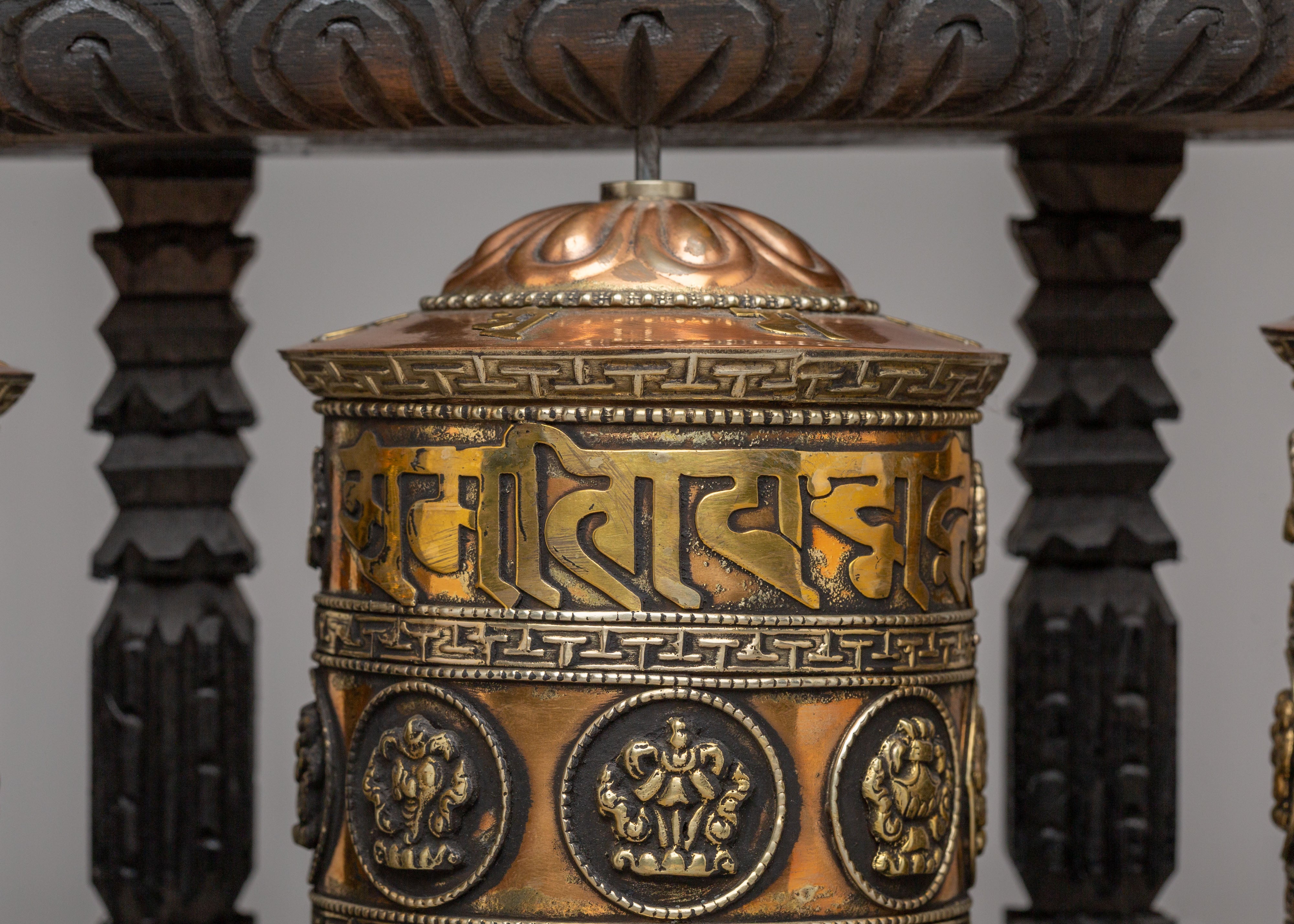Handmade Mantra Prayer Wheel | Meditation Tool for Inner Peace