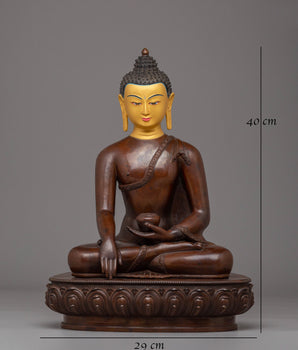 Handmade Tibetan Shakyamuni Buddha | Gautama Buddha Sculpture