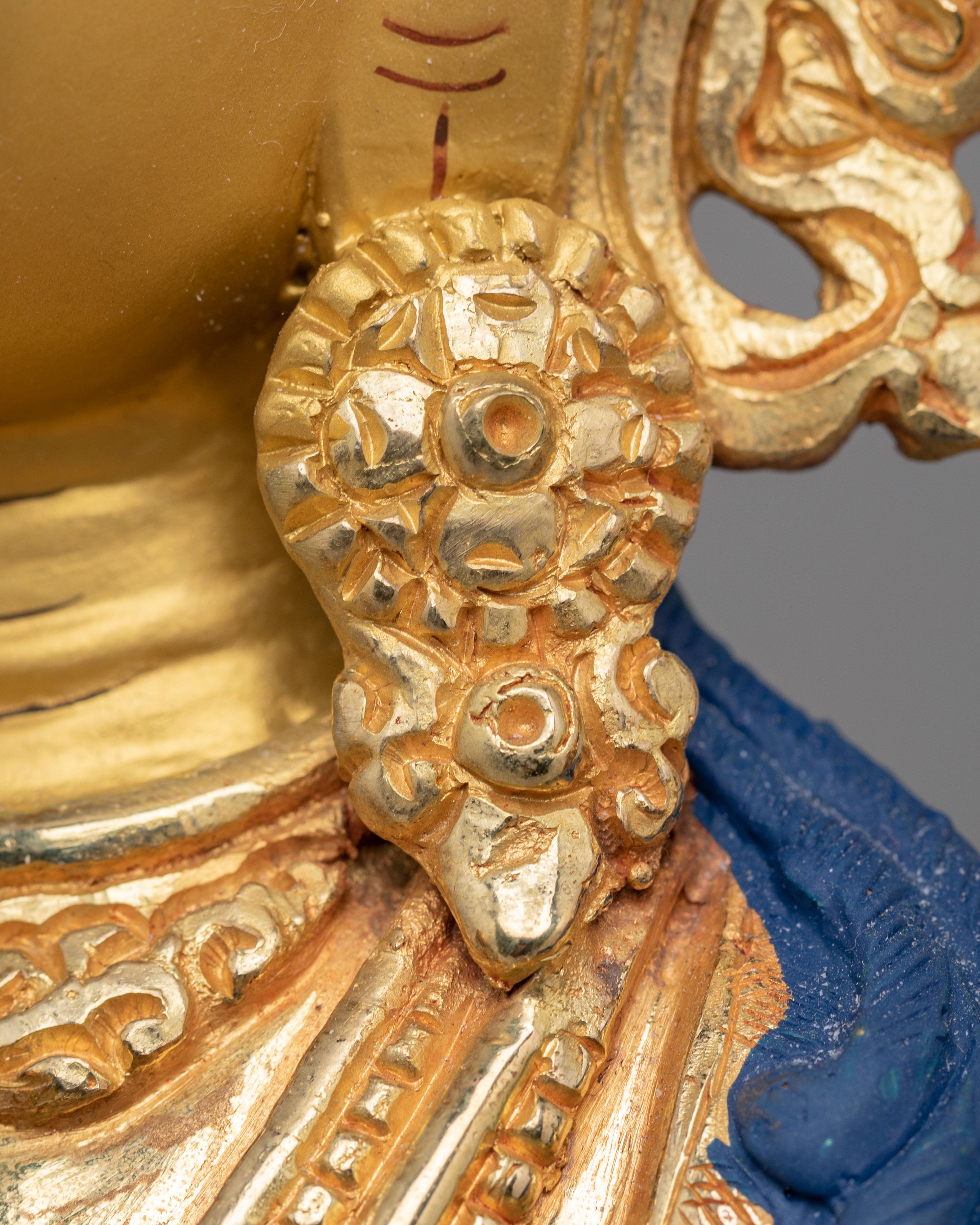 Himalayan Chenrezig Figurine | Traditional Tibetan Avalokiteshvara Statue
