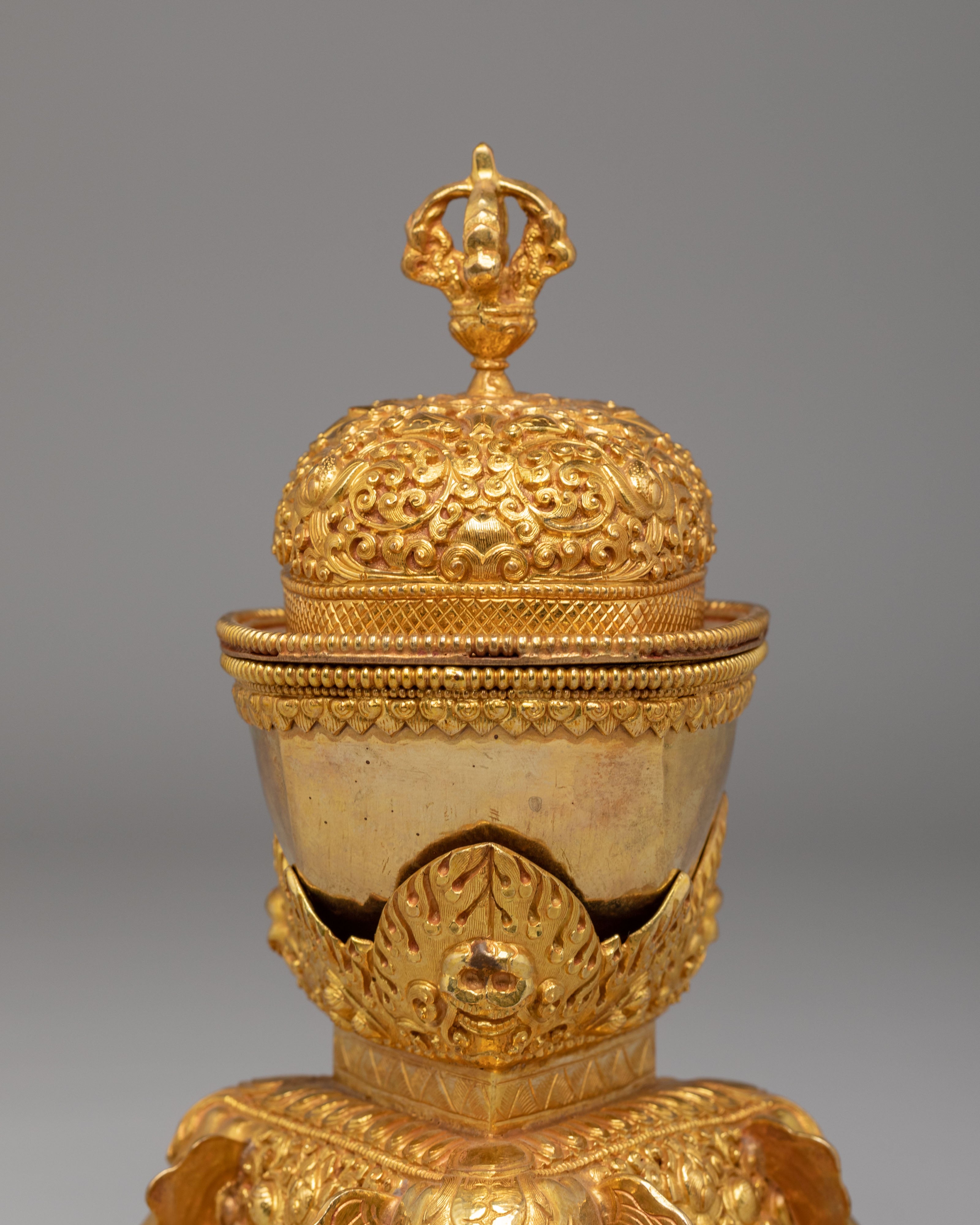 Traditional Kapala Offering Set | Handcrafted Ritual Skull Cup