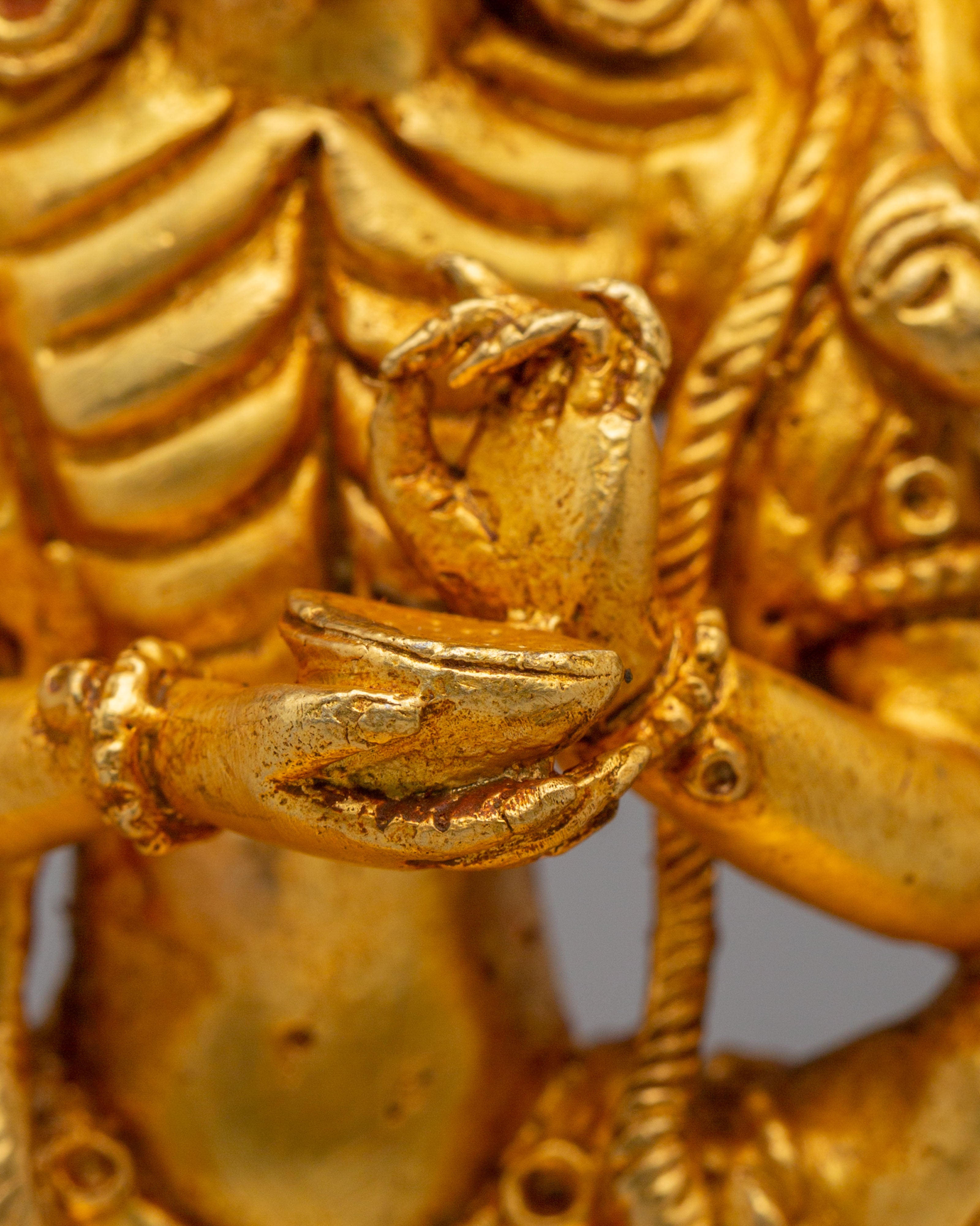 Wrathful Goddess Kali Sculpture | Hindu Goddess Statue