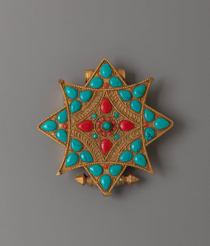 Tibetan Electro Gold Plated Ghau Locket