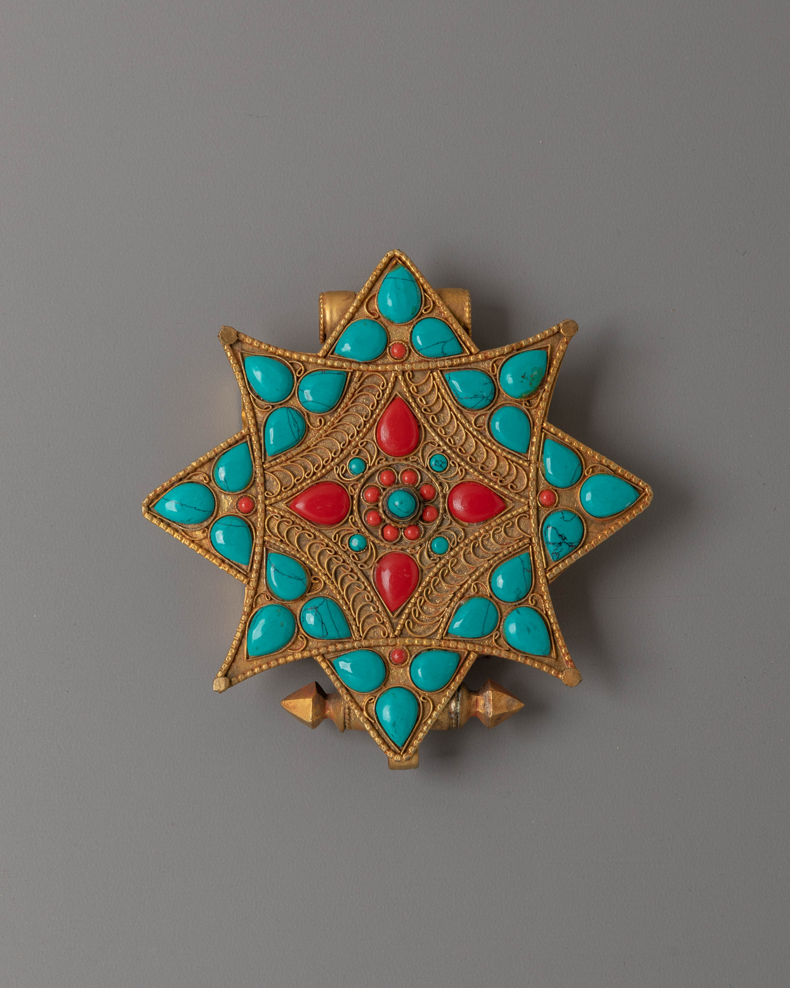Tibetan Electro Gold Plated Ghau Locket