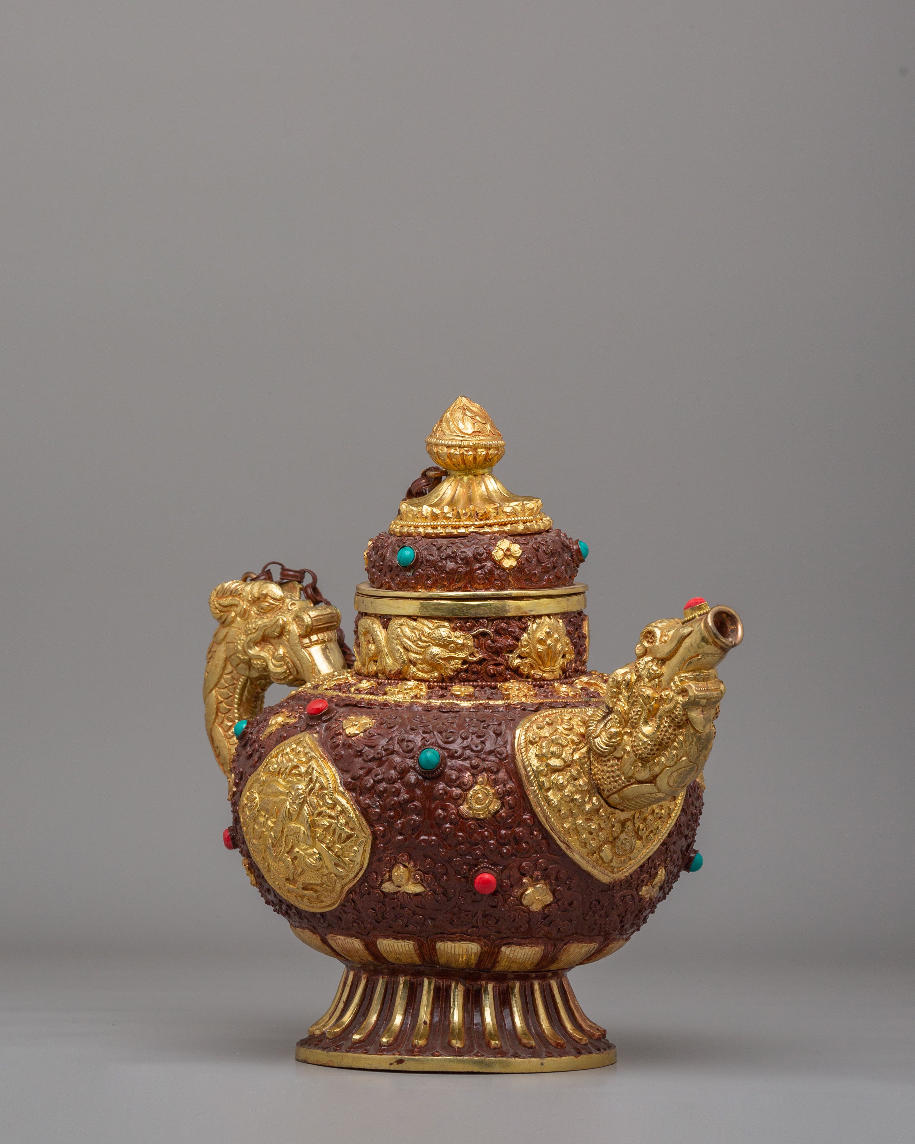 Himalayan Tibetan Tea Pot | Spiritual and Cultural Decor