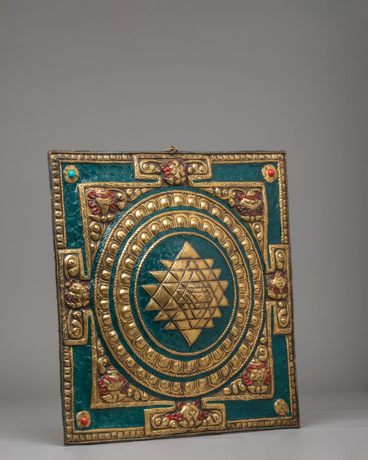 Handmade Sri Yantra Wall Hanging | Altar Sacred Art