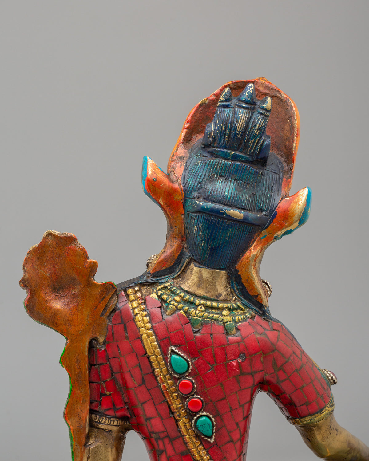 Traditional Lord Indra Spiritual Statue | Hindu Deity Sculpture