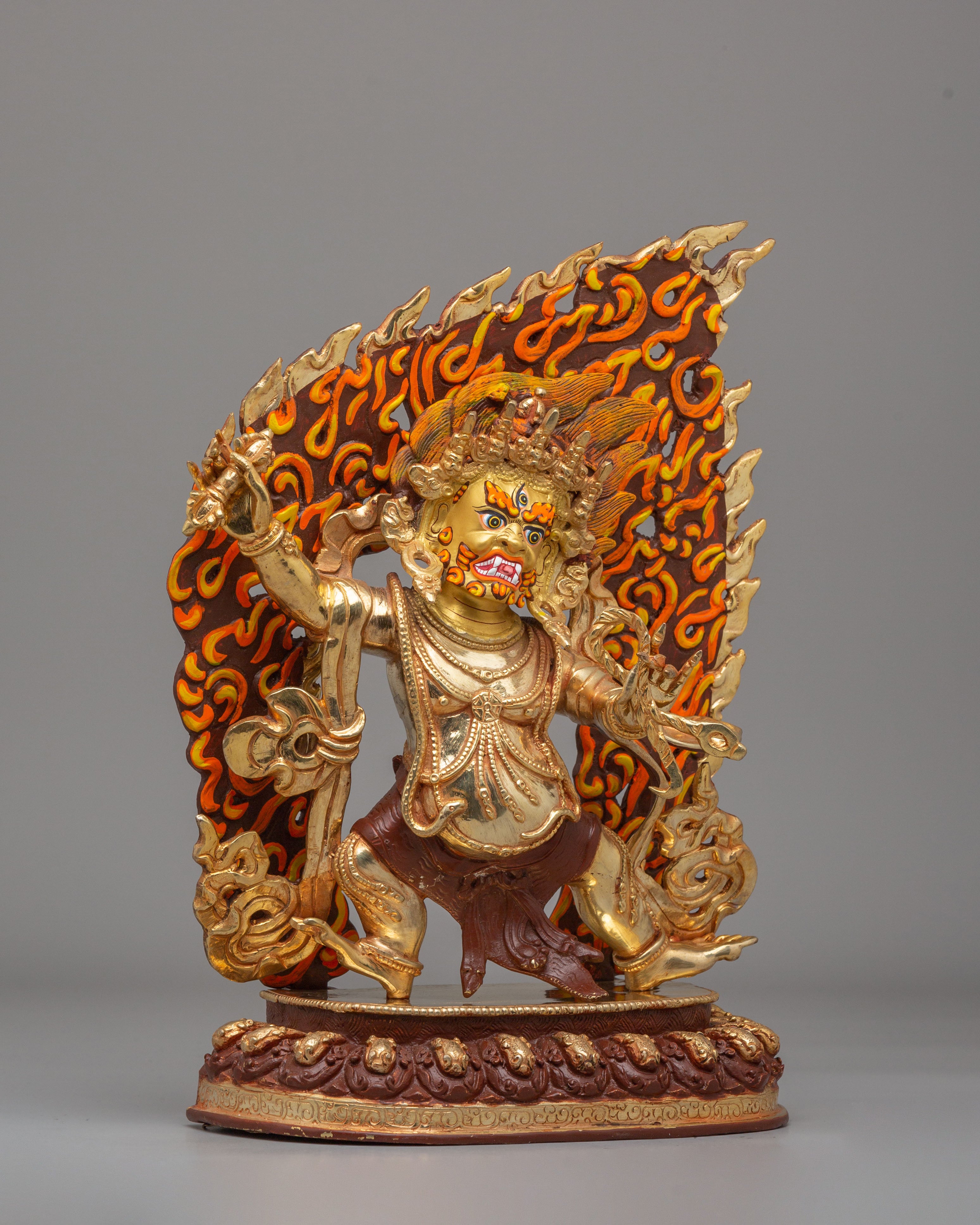 Tibetan Power Deity Vajrapani Statue | Guardian of Dharma