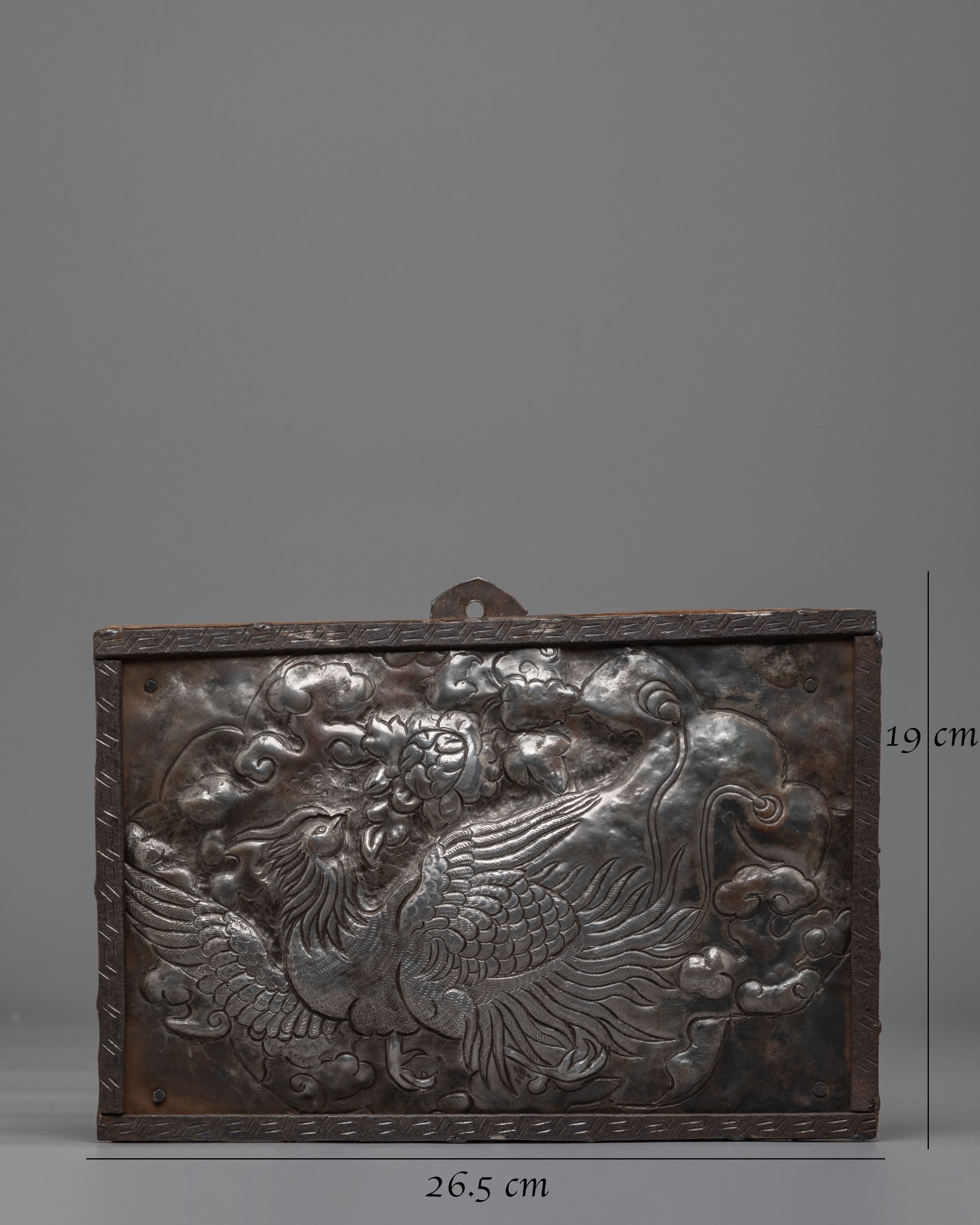 Sacred Himalayan Phoenix Wall Decor Panel | Spiritual Home Decor