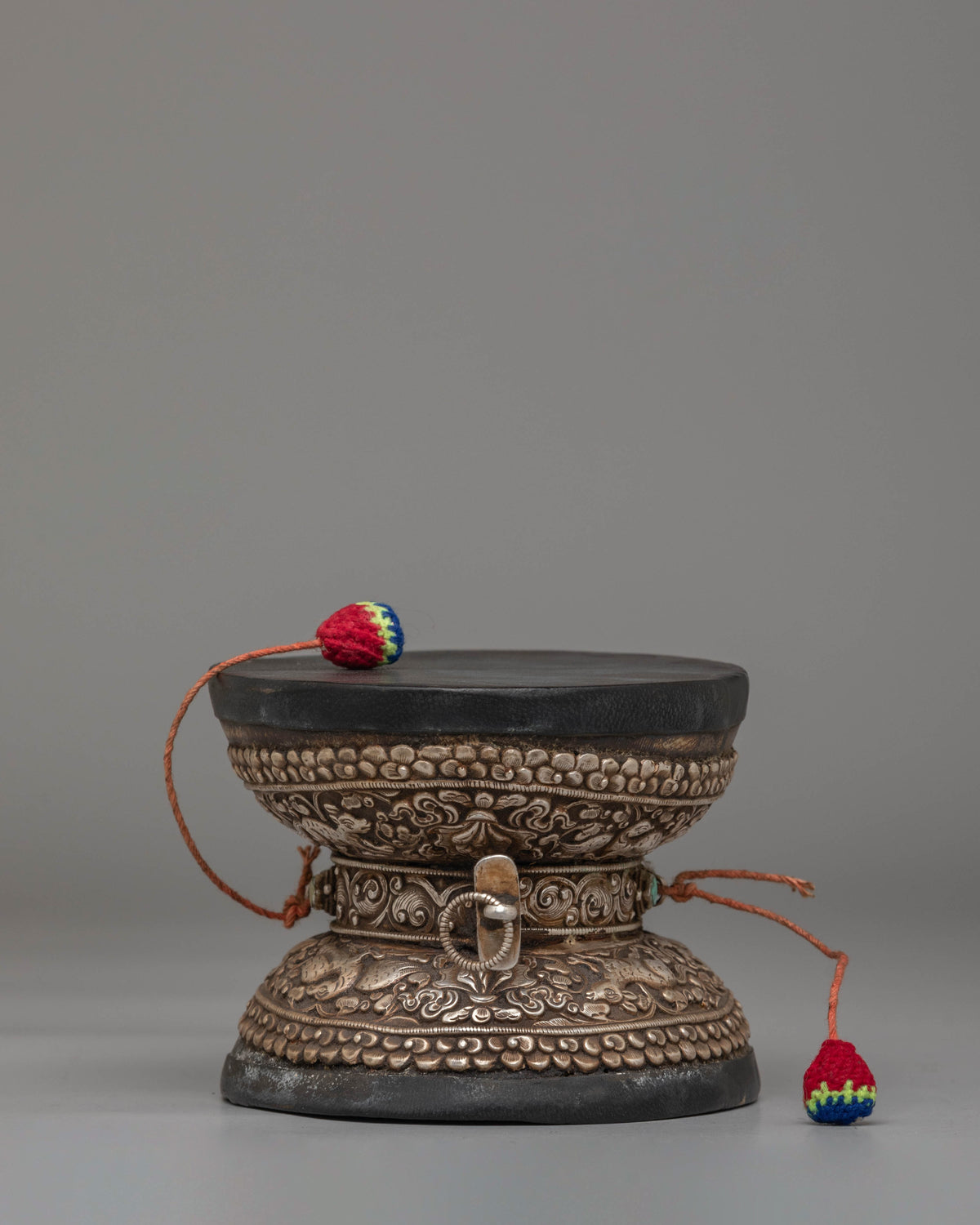 Handcrafted Damaru For Ritual Ceremonies | Spiritual Altar Artwork