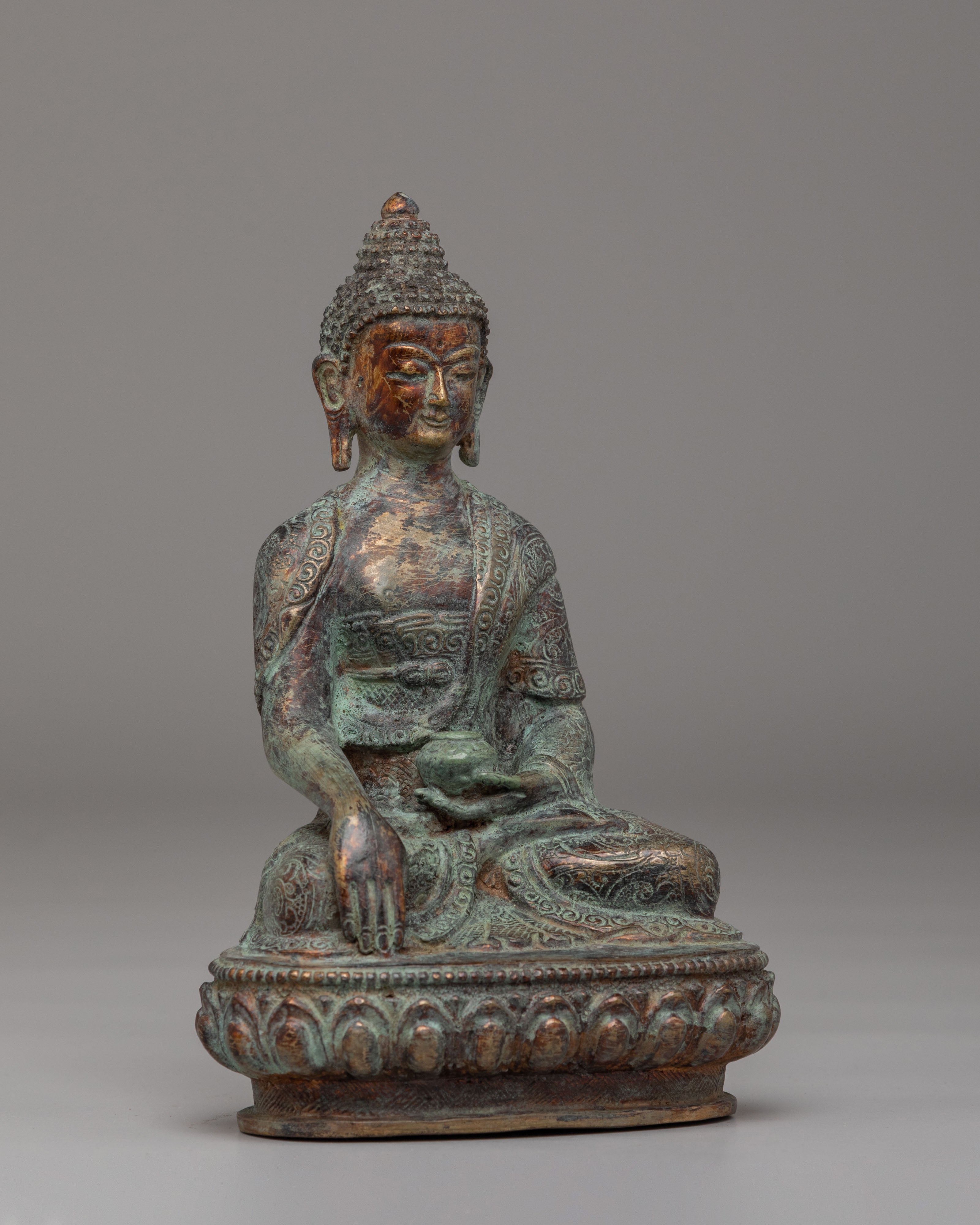 Tibetan Antique Shakyamuni Buddha Statue | Symbol of Peace and Enlightenment