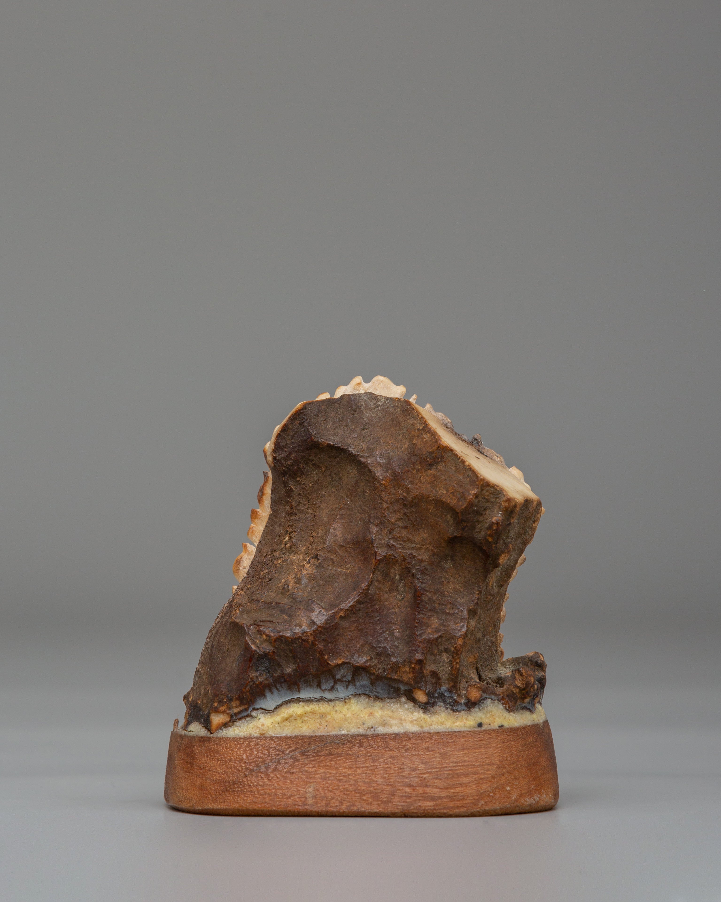 Mahakala Bone Sculpture | Hand Carved Tibetan Ritual Art