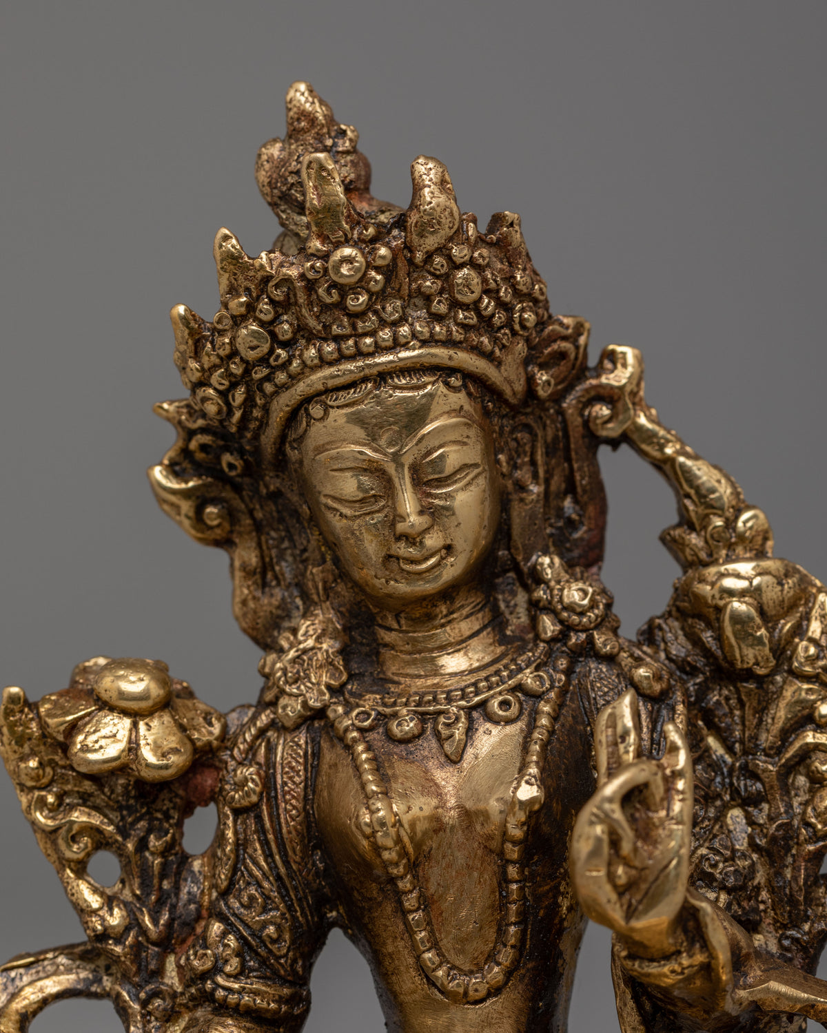 Spiritual Green Tara Buddhist Sculpture | Mother of Liberation