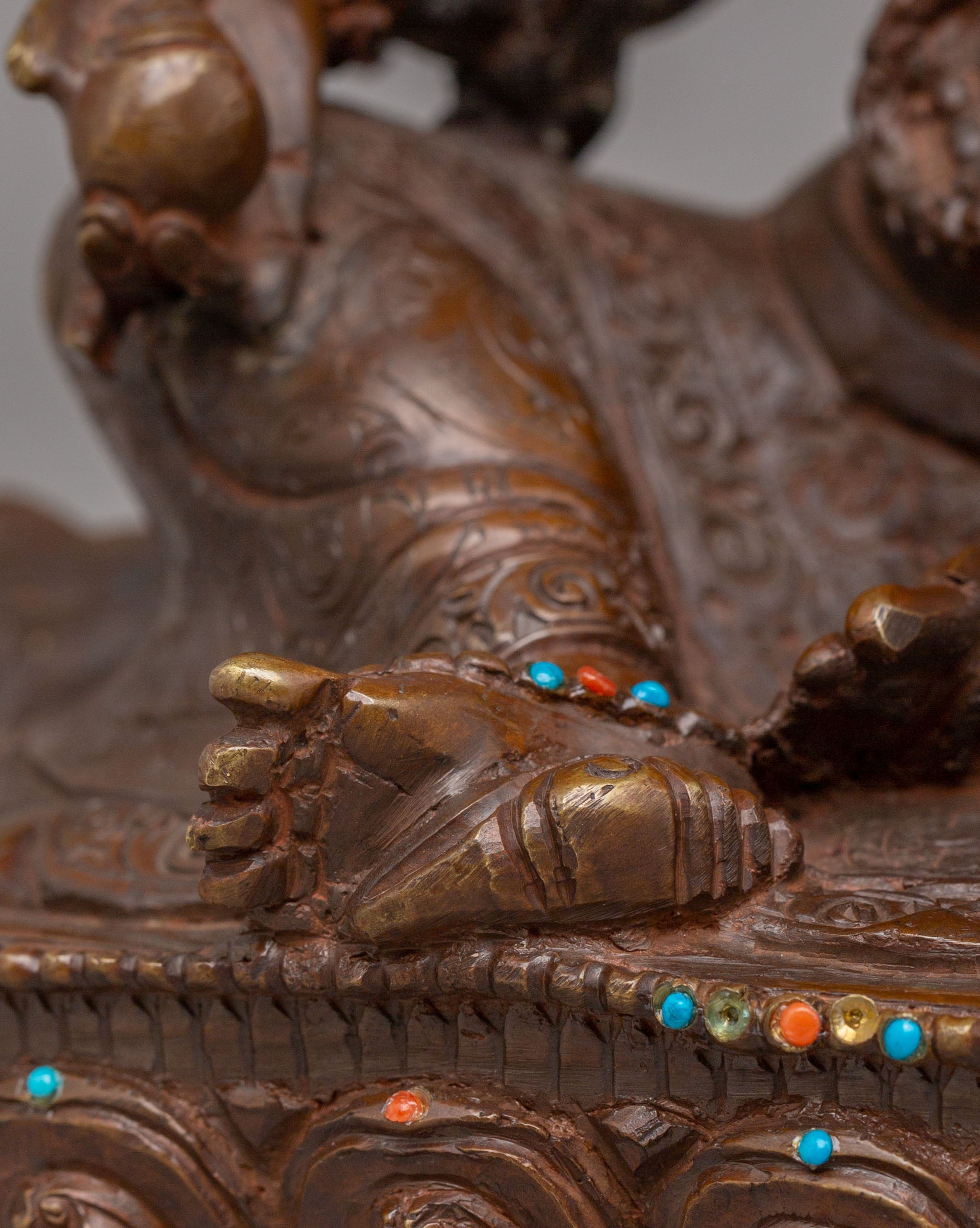 Buddhist Dzambhala Wealth God Statue | Spiritual Decor for Prosperity & Abundance