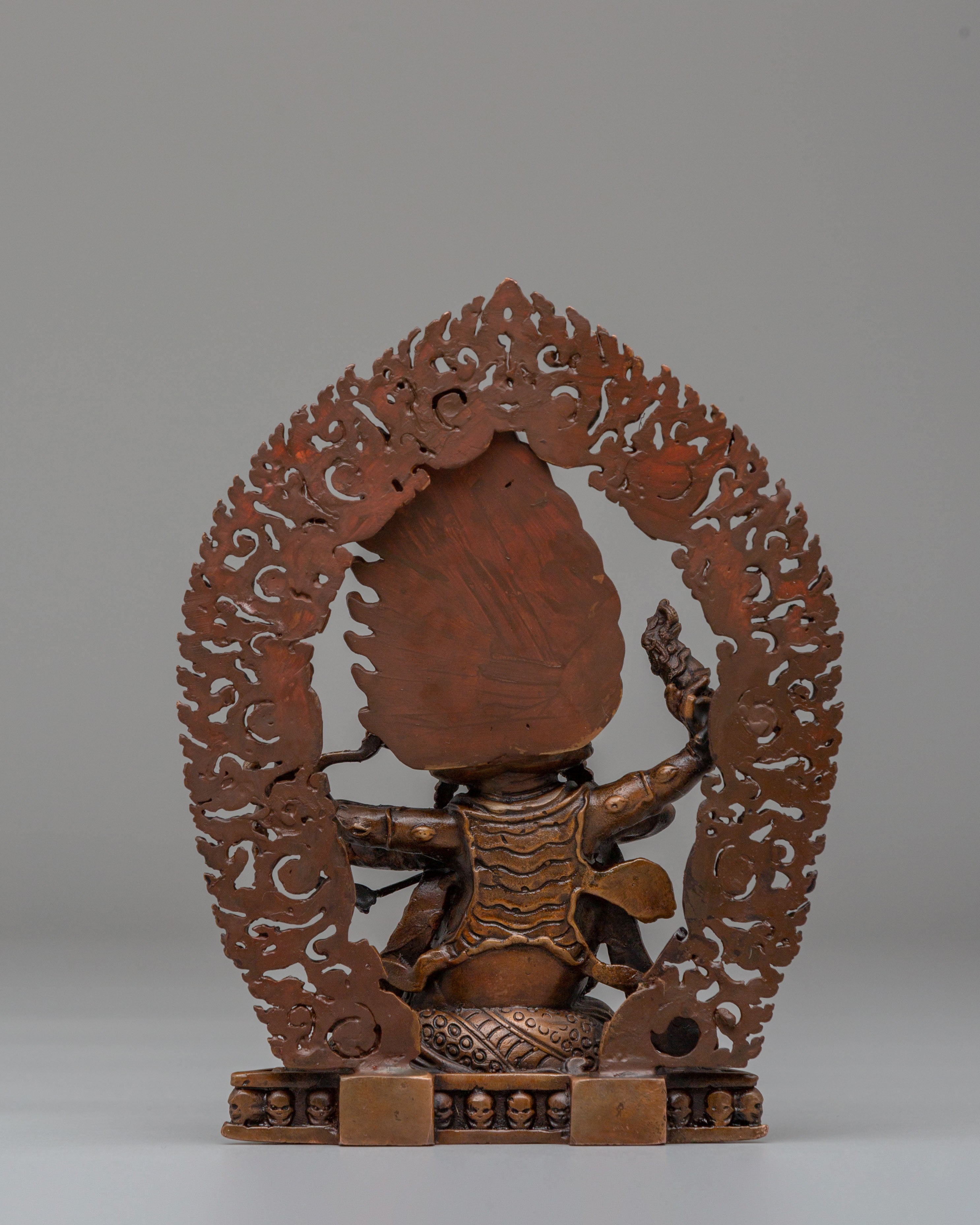 Handmade Three Nyingma Protectors | Rahula Dorje Legpa Ekajati Statue