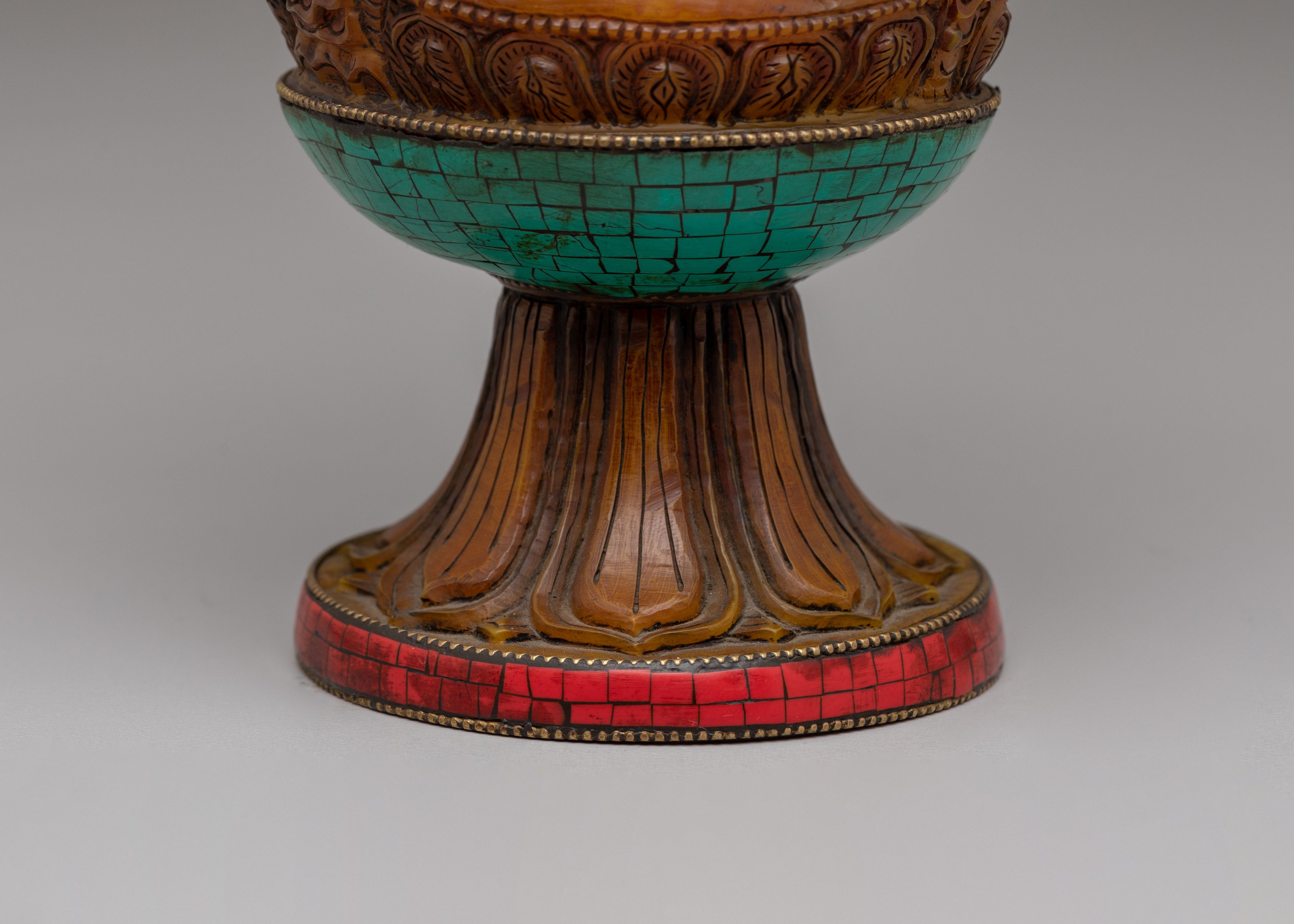 Black Manjushri Flower Vase | Handcrafted Flower Vase