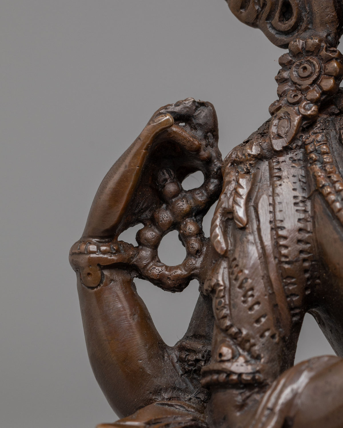 Tibetan Bodhisattva Chenrezig Statue | Handcrafted Tibetan Buddhist Art