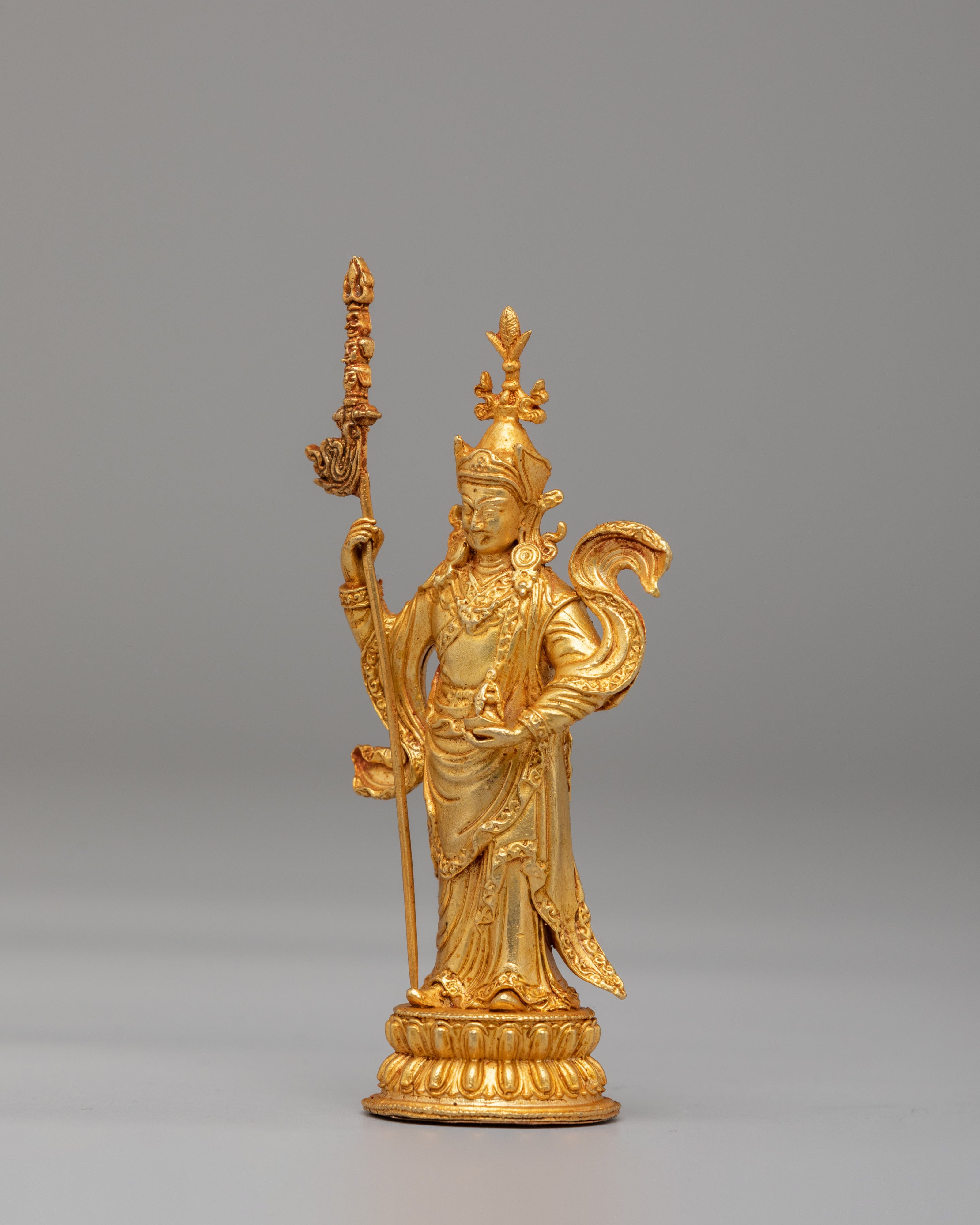 Standing Guru Rinpoche Statue | Tibetan Buddhist Figure