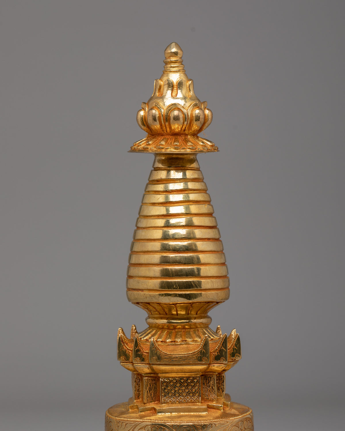 Handcrafted Tibetan Kadampa Stupa | Sacred Buddhist Stupa for Spiritual Practice