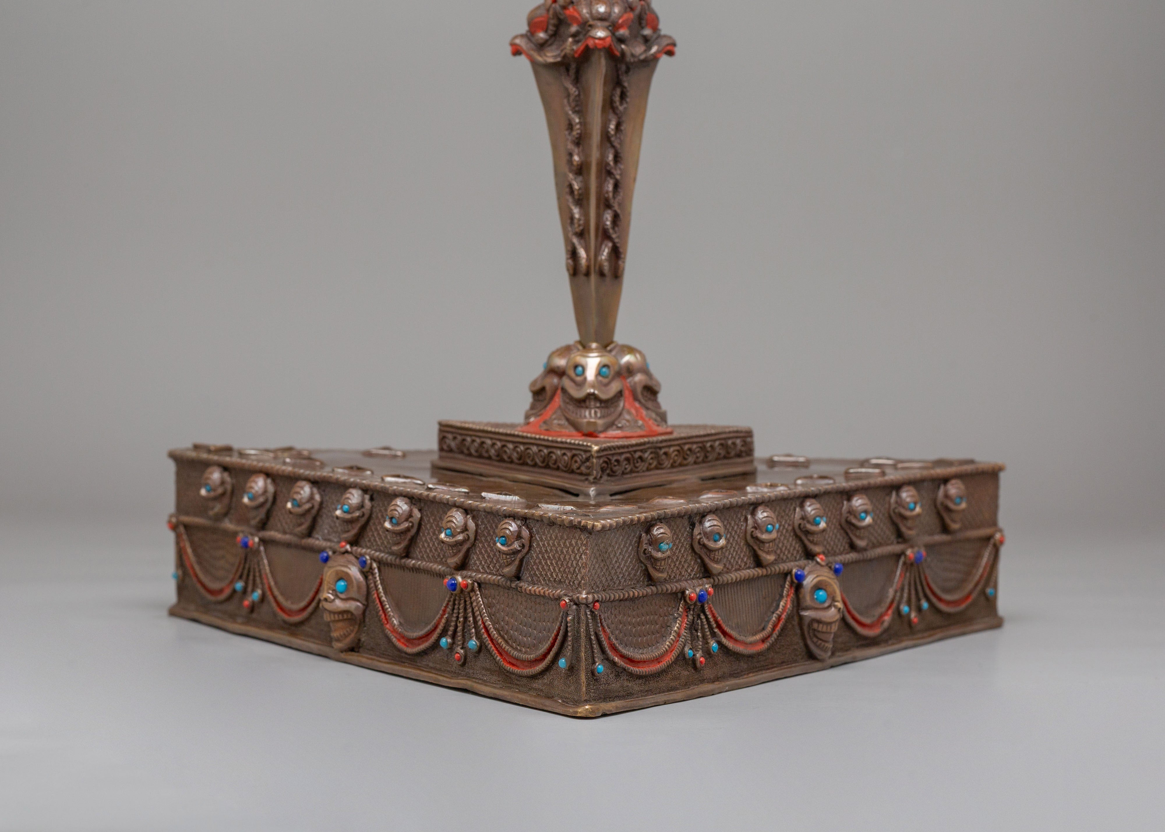 Ceremonial Phurba Set for Rituals | Tibetan Buddhist Knife Set