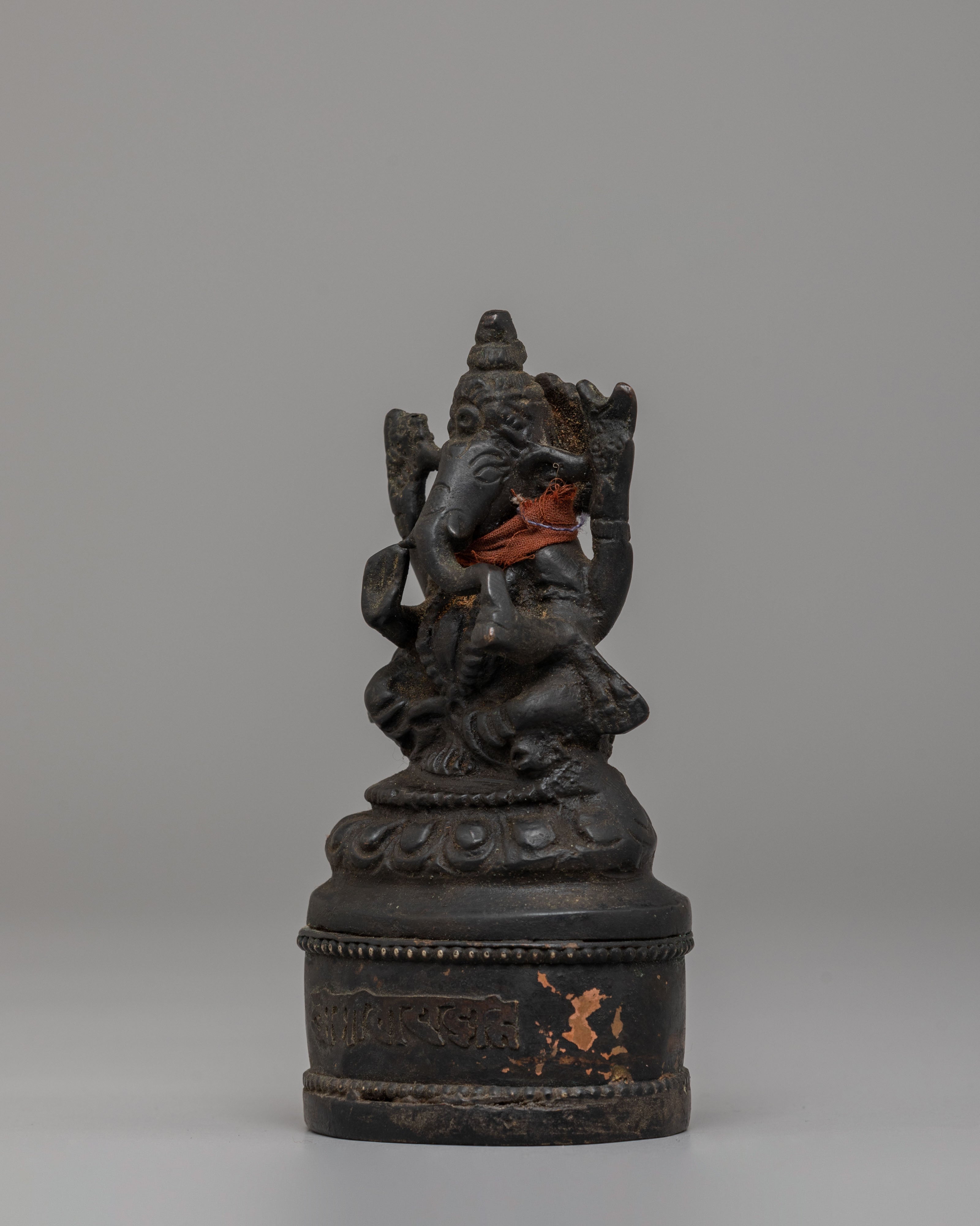 Sacred Ganesh Figurine | Hindu Elephant God Idol