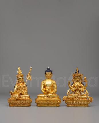 Buddha Dharma Sangha Statue Set 