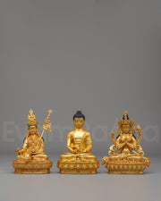 Buddha Dharma Sangha Statue Set 