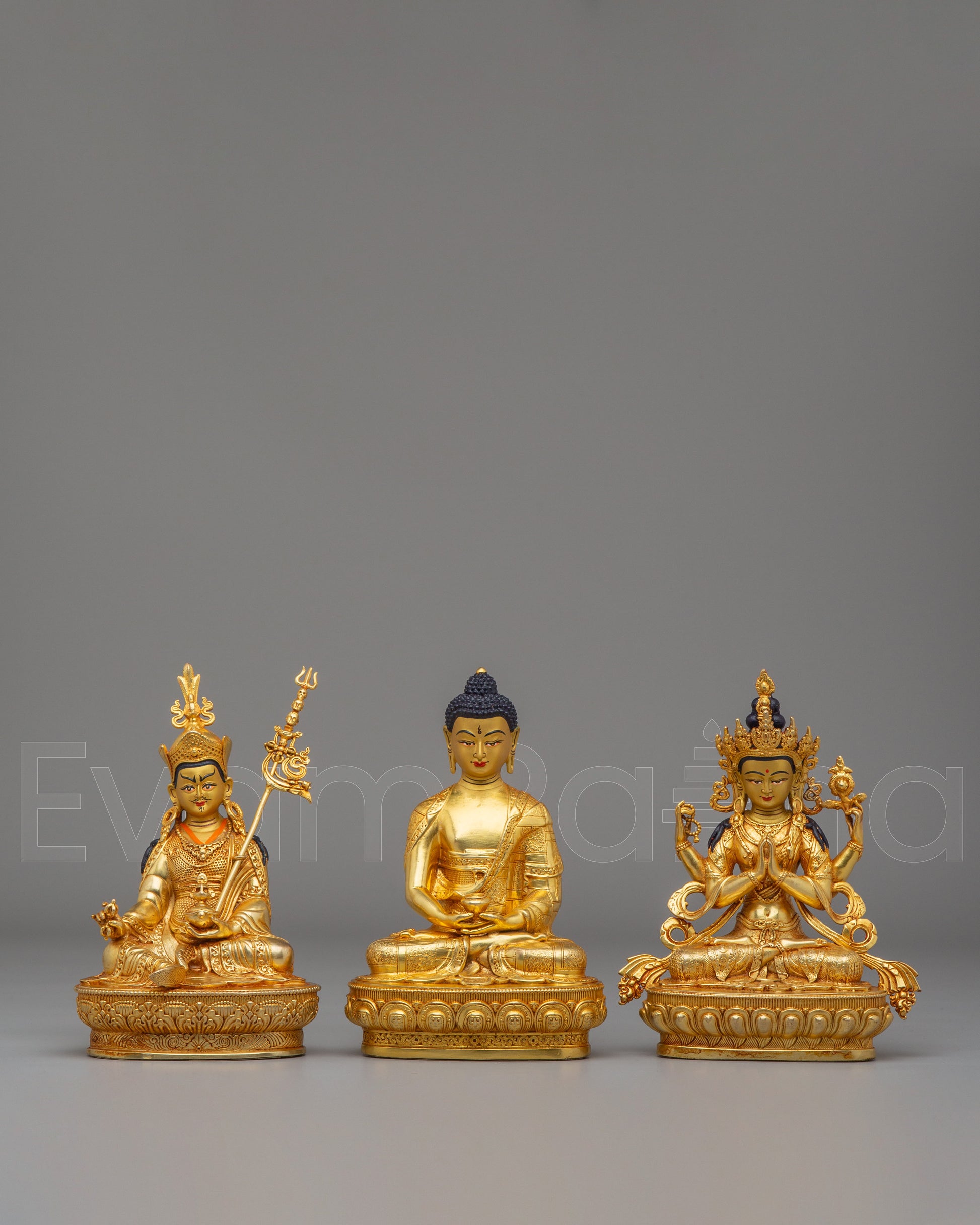 Buddha Dharma Sangha Statue Set 