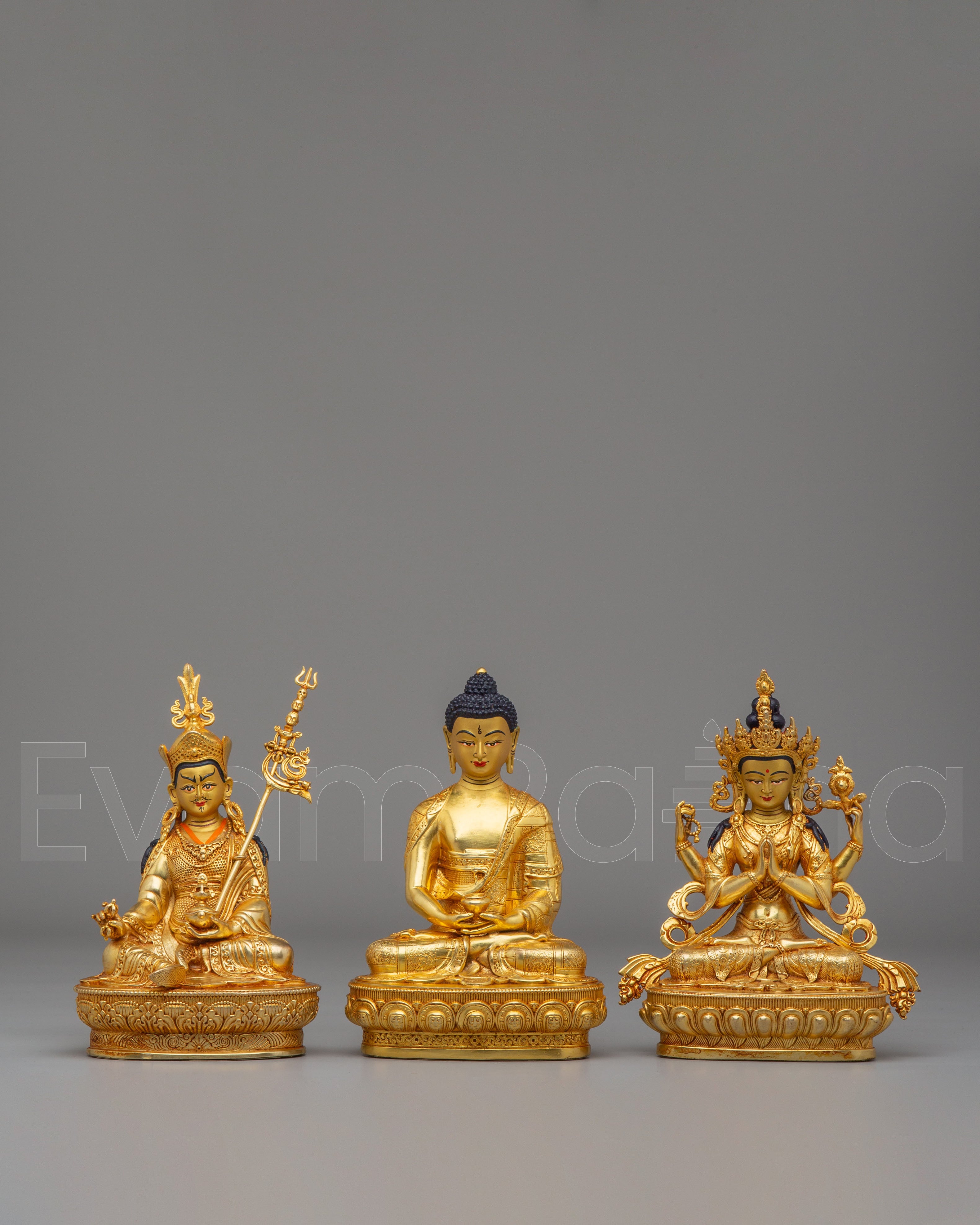 Buddha Dharma Sangha Statue Set 