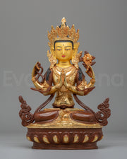 Traditional Chenrezig Shrine Statue