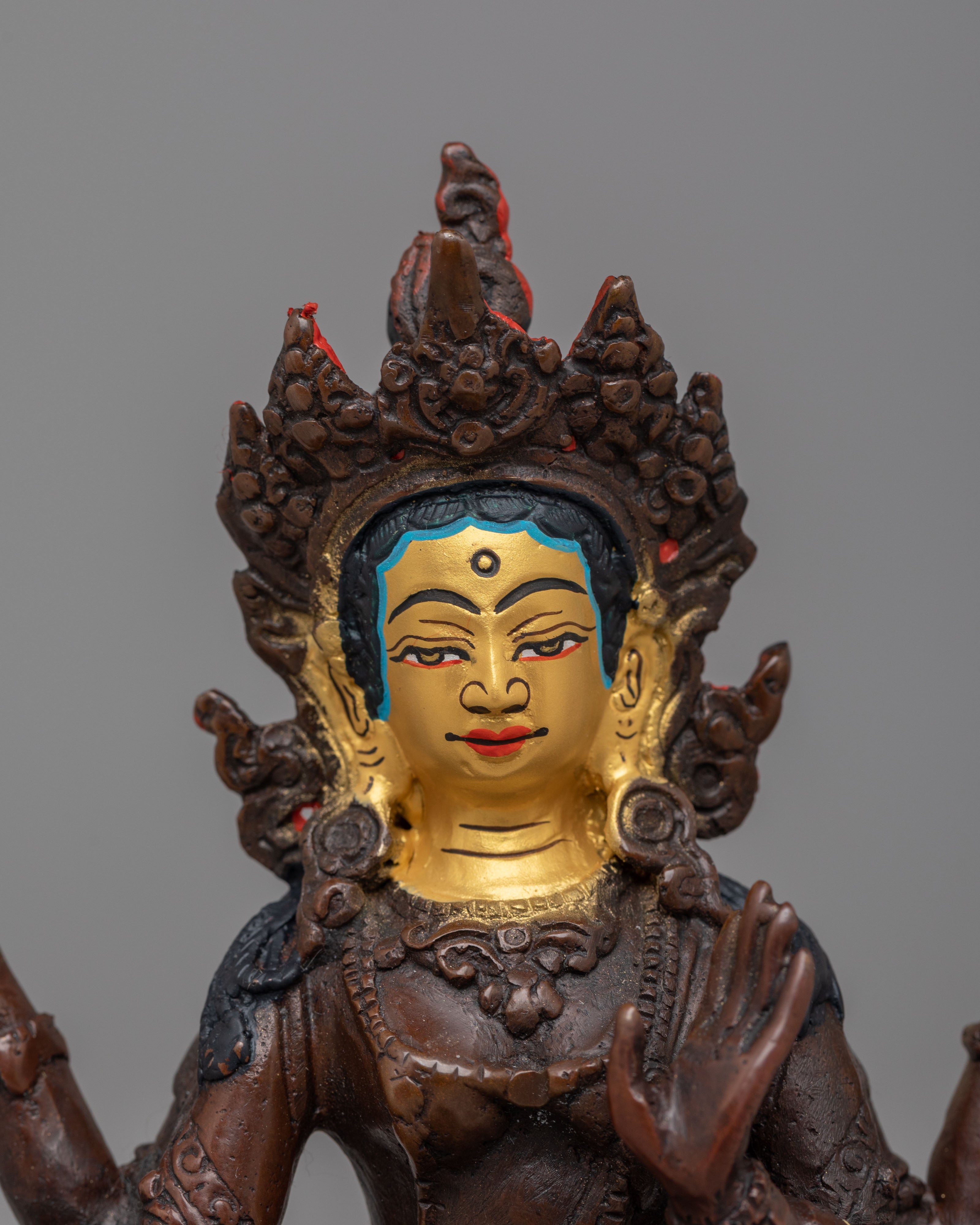 Divine Laxmi Mata Statue | Copper Altar Figurine