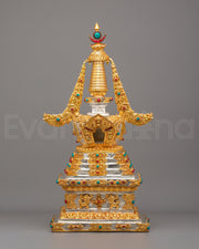 Handmade Tibetan Enlightenment Stupa
