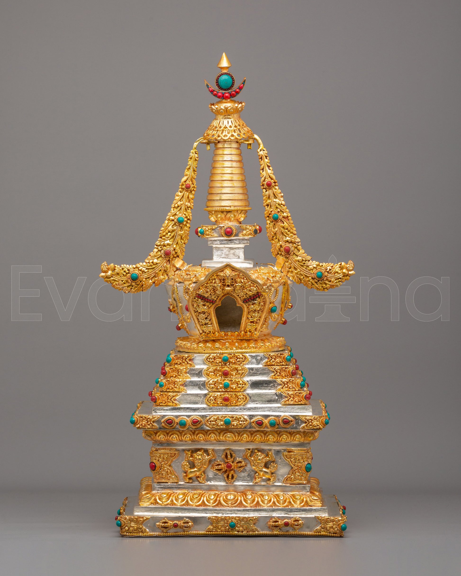 Handmade Tibetan Enlightenment Stupa