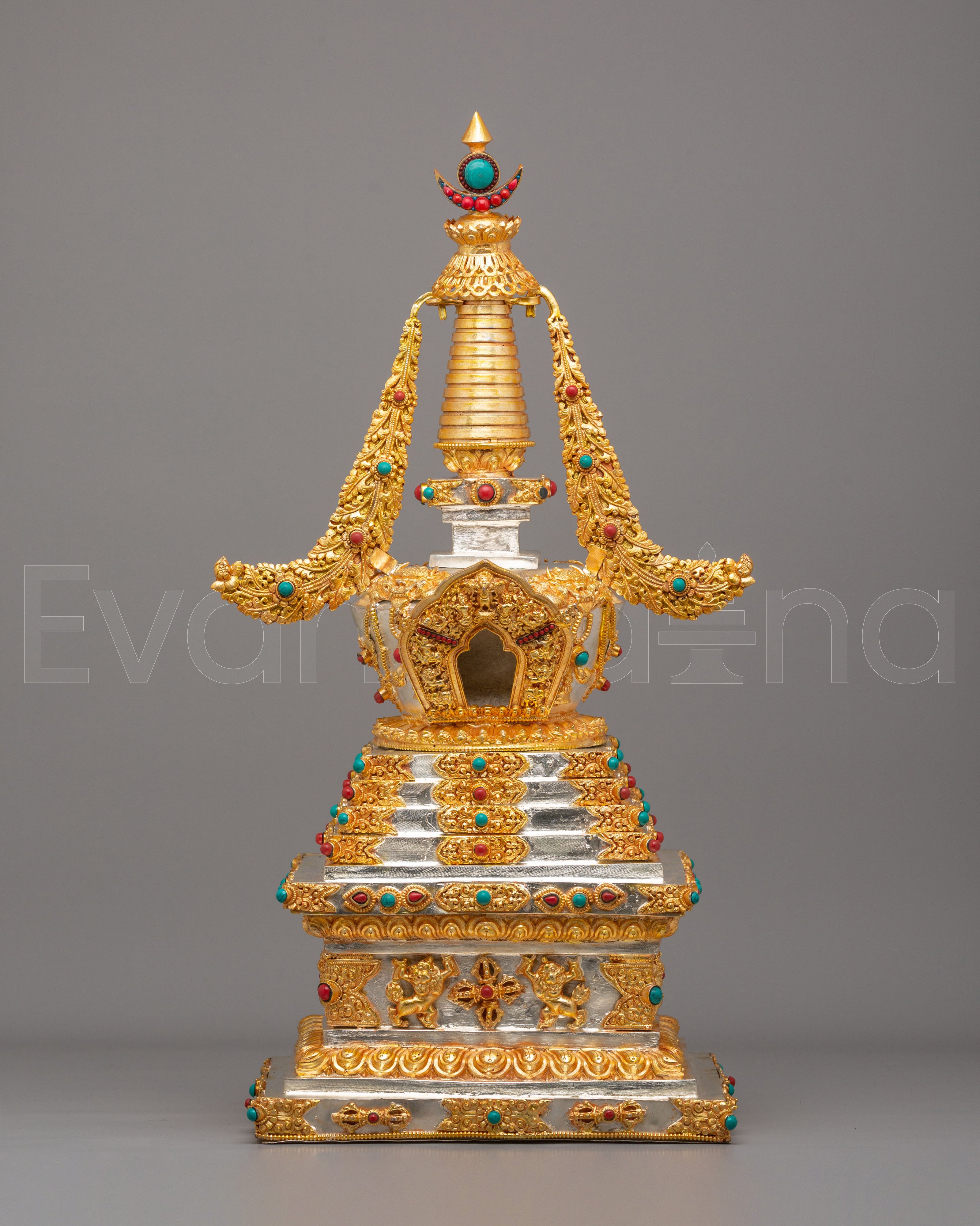 Handmade Tibetan Enlightenment Stupa
