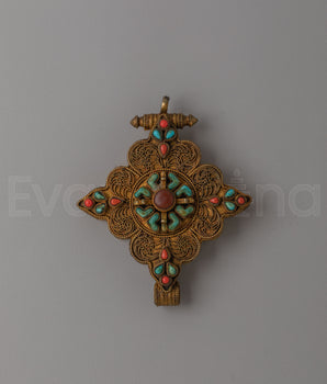 Tibetan Scared Ghau Box Locket for Accessory