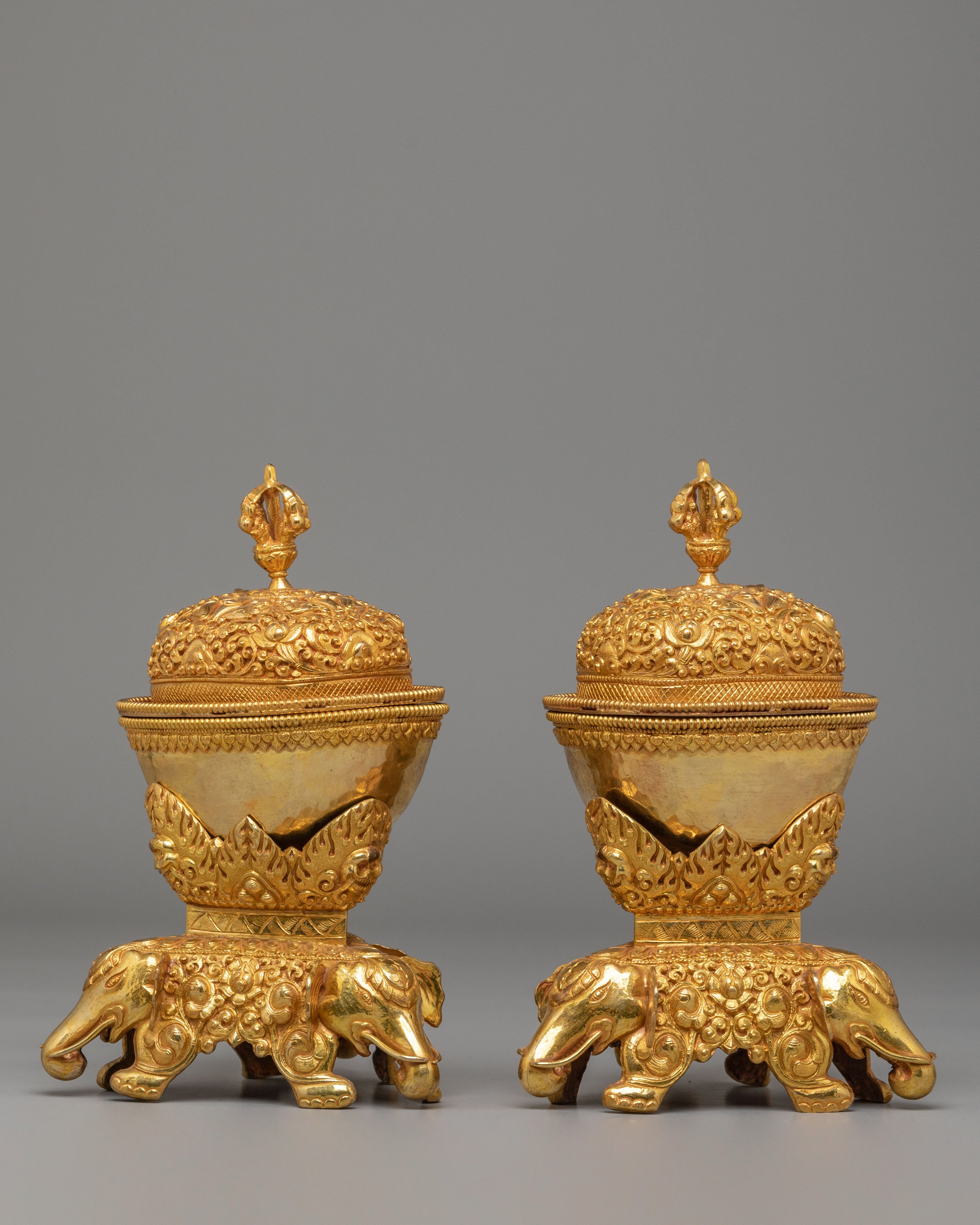 Traditional Kapala Offering Set | Handcrafted Ritual Skull Cup