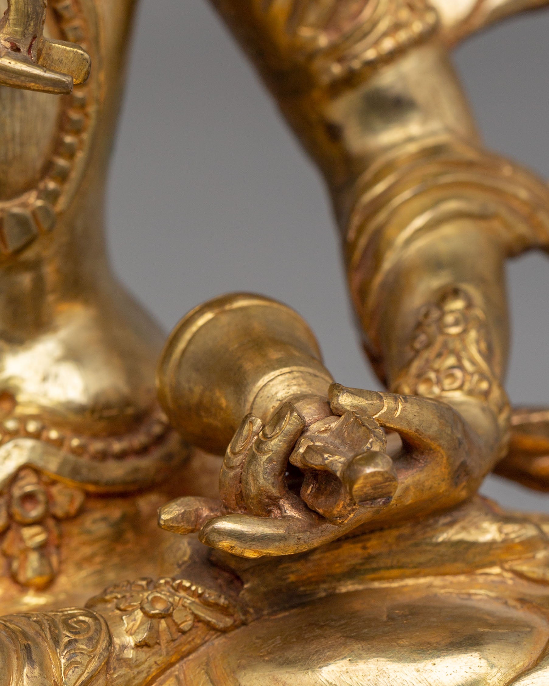 Sacred Altar Vajrasattva Statue | Copper Body with 24K Gold Plating