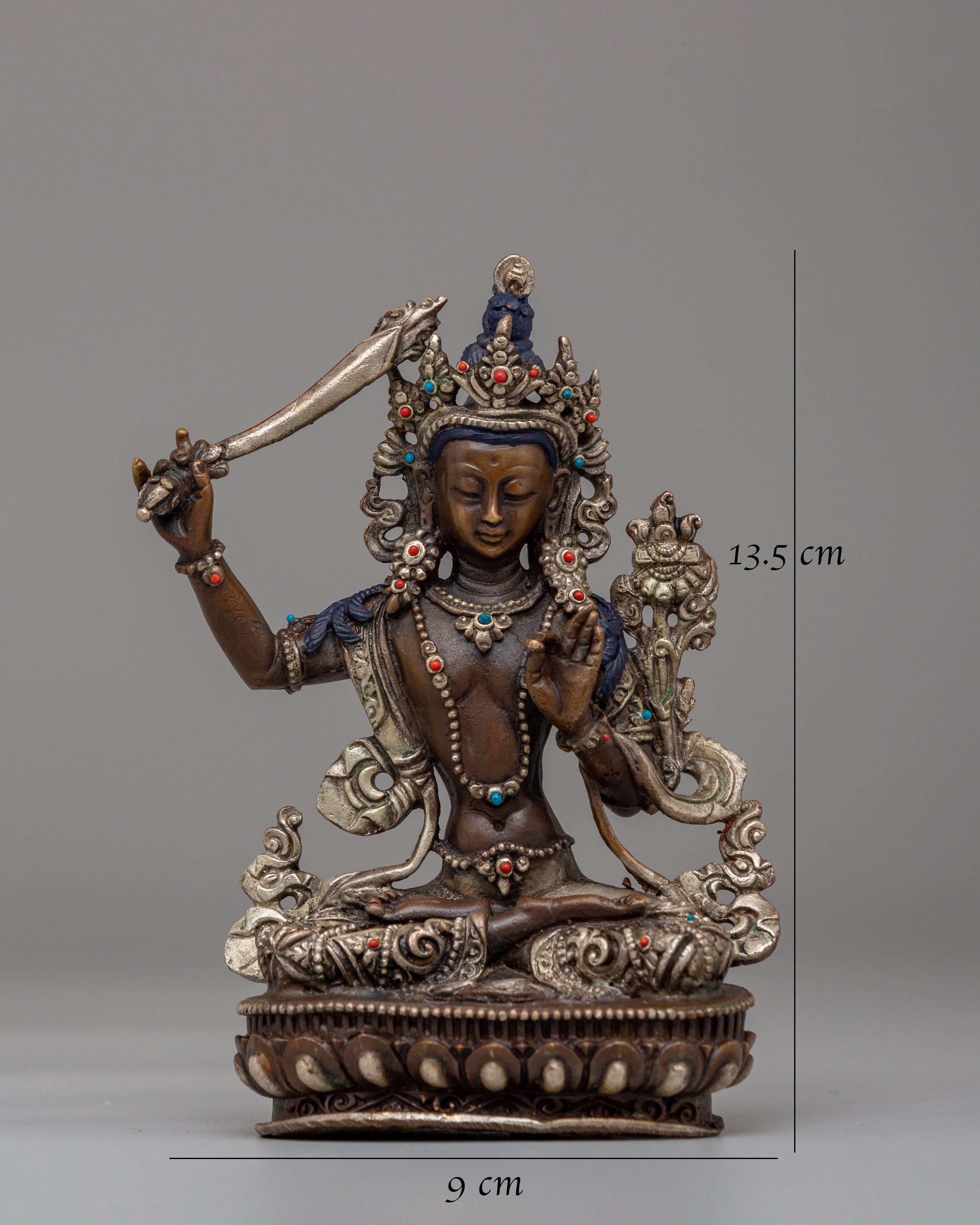 Tibetan Manjushri Sword of Wisdom Statue | Symbol of Enlightenment