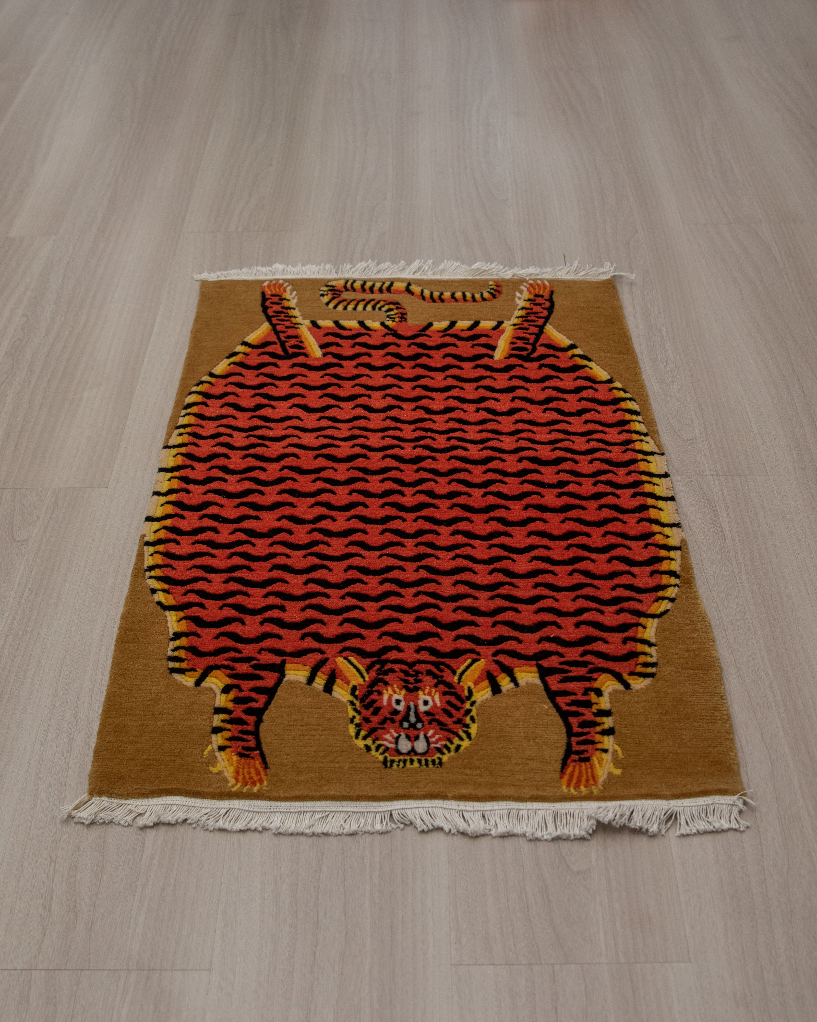 Traditional Wool Rug | Spiritual Artwork for Meditation
