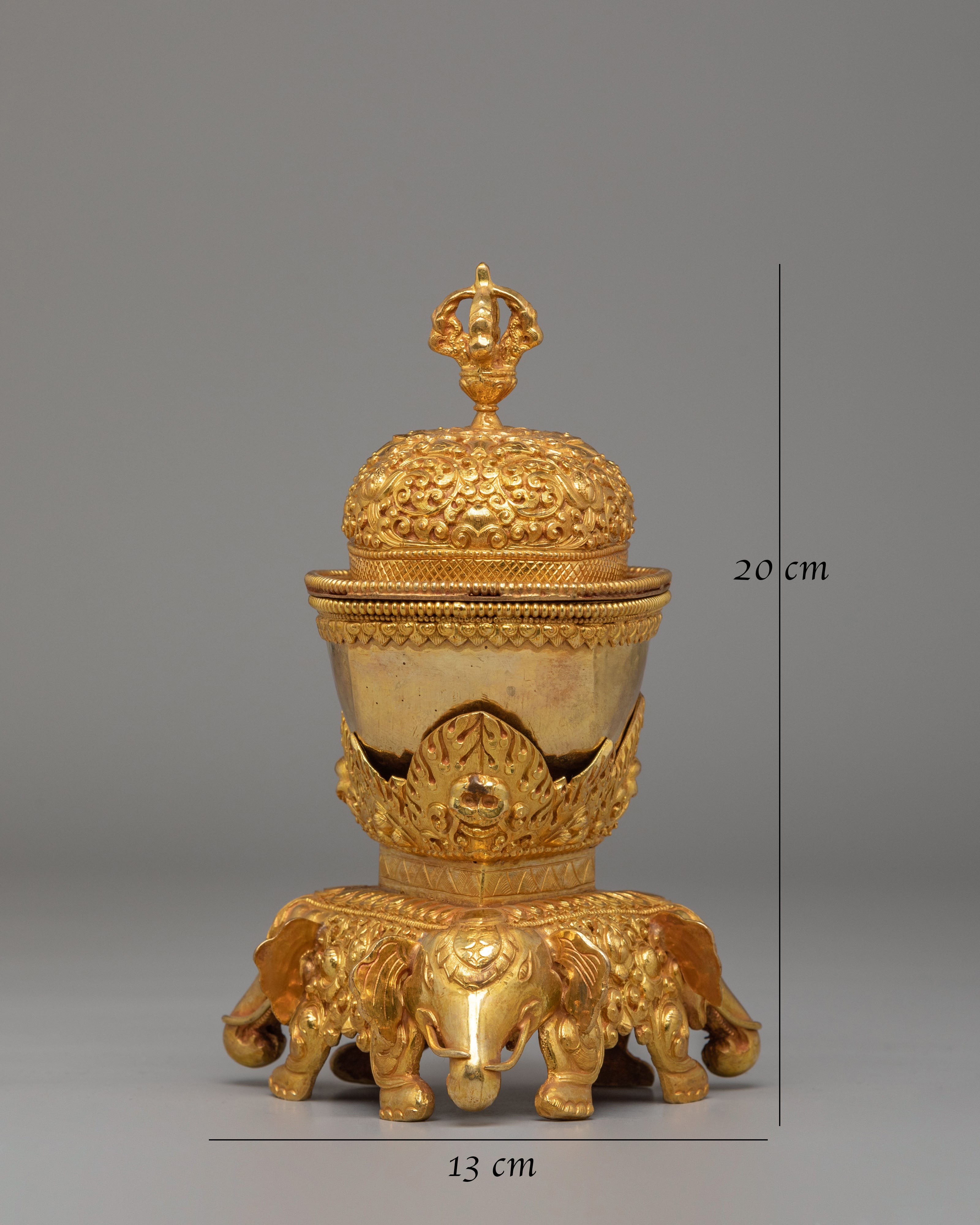 Traditional Kapala Offering Set | Handcrafted Ritual Skull Cup