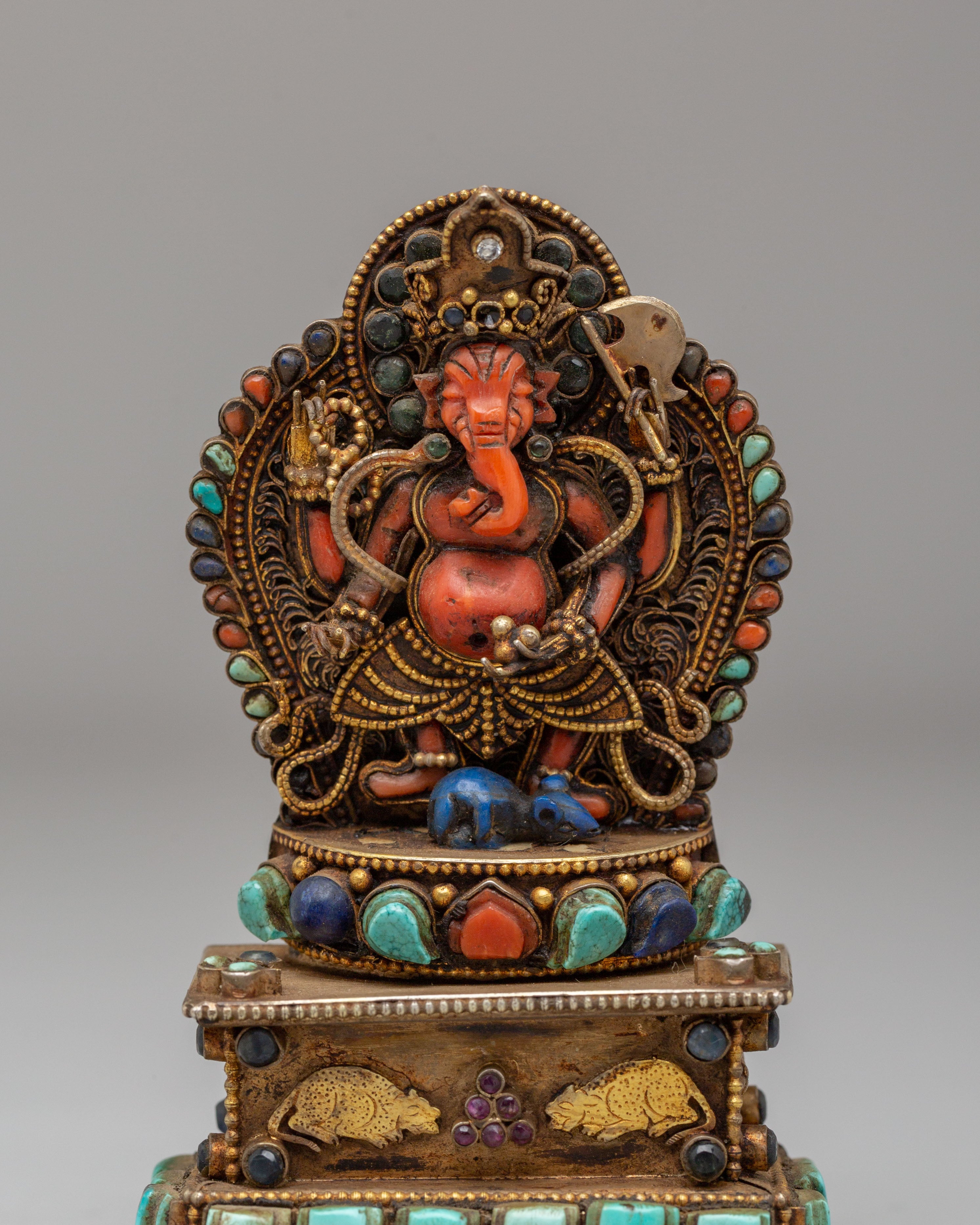 Traditional Ganesh Ghau Locket | Spiritual Jewelry