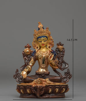 Mother Shyama Tara Statue for Protection | Handcrafted Tibetan Art