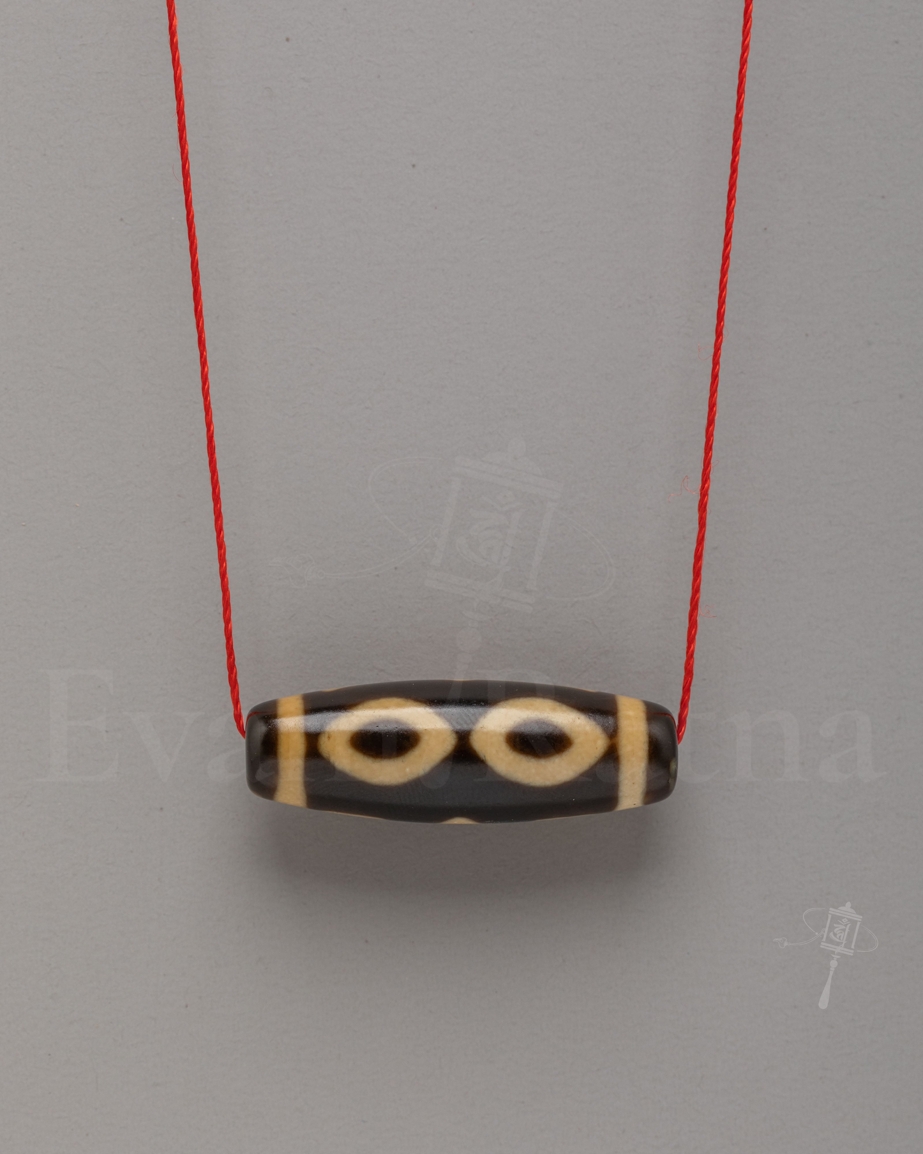 Traditional Buddhist Beads Locket | Agate Dzi Beads Spiritual Jewelry