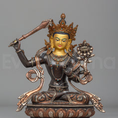 Tibetan Manjushri Wisdom Deity Statue